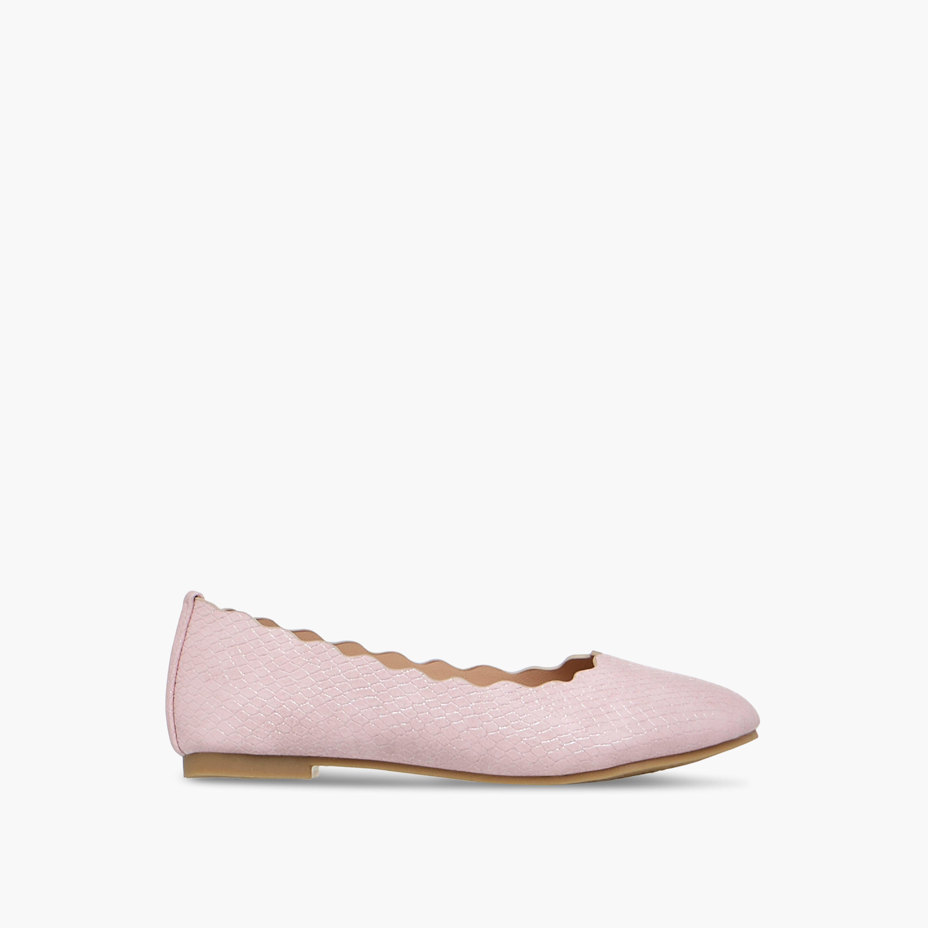 Little Missy Textured Slip-On Ballerina Shoes-girls-shoes-ballerinas-image-3