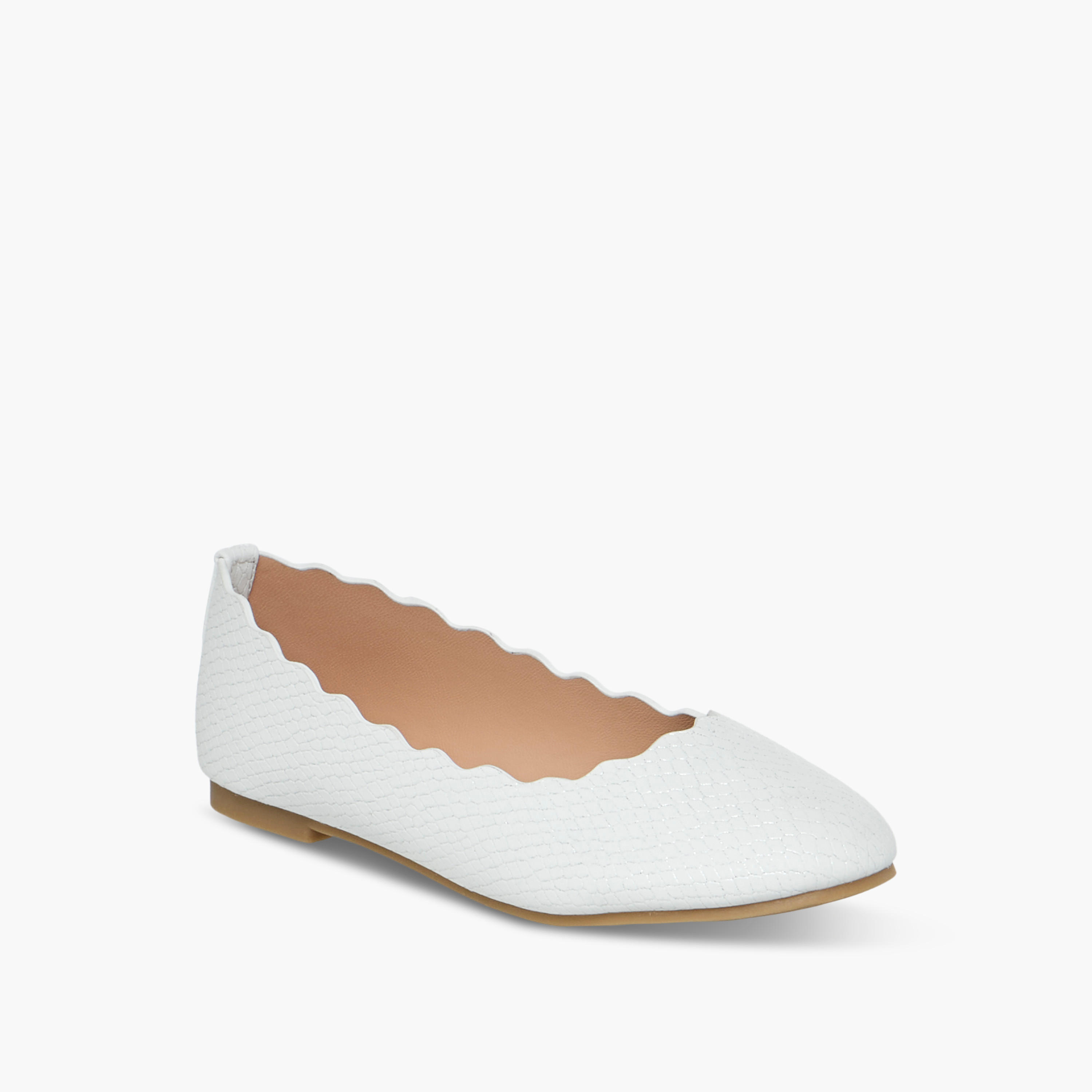 Little Missy Textured Slip-On Ballerina Shoes-girls-shoes-ballerinas-image-2