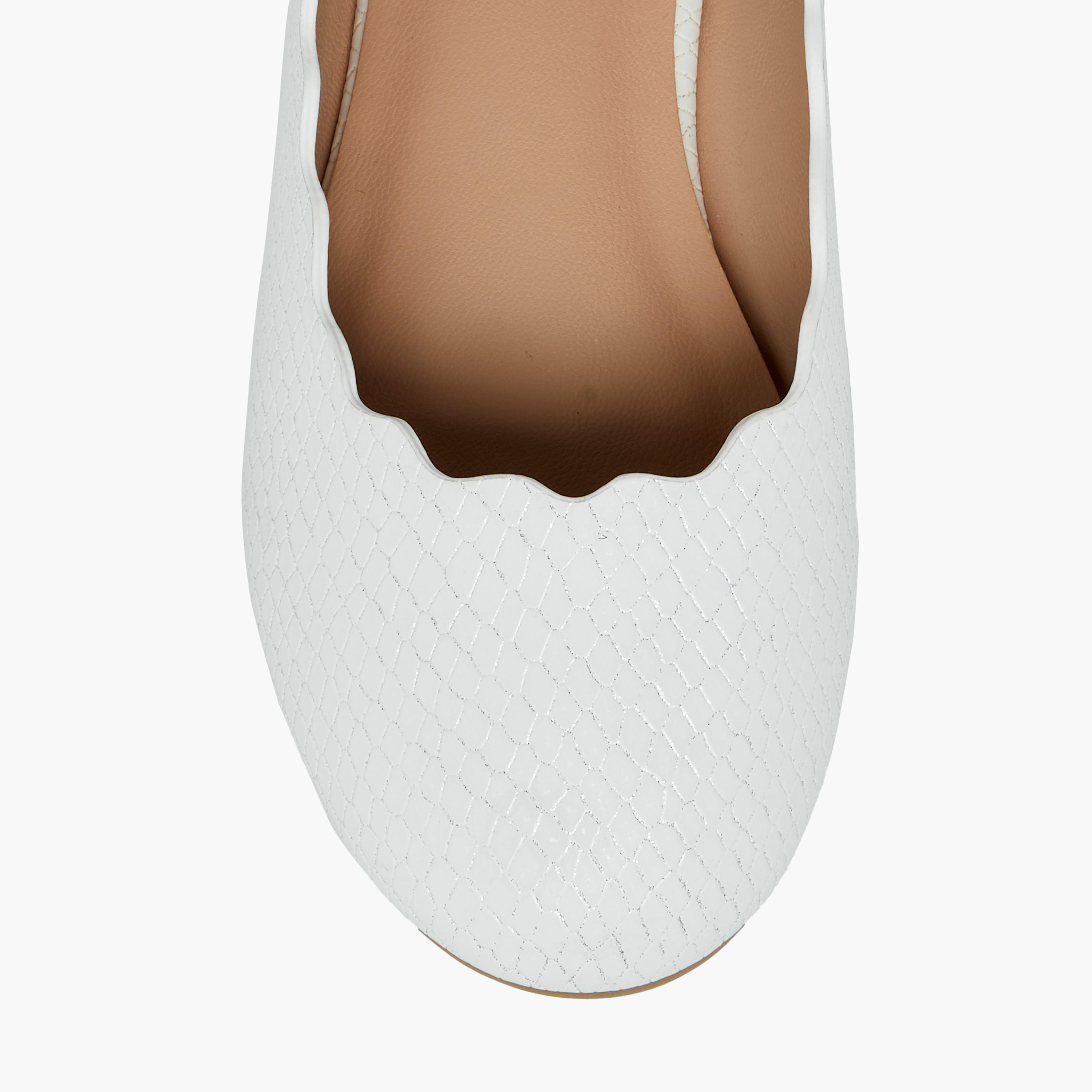 Little Missy Textured Slip-On Ballerina Shoes-girls-shoes-ballerinas-image-4