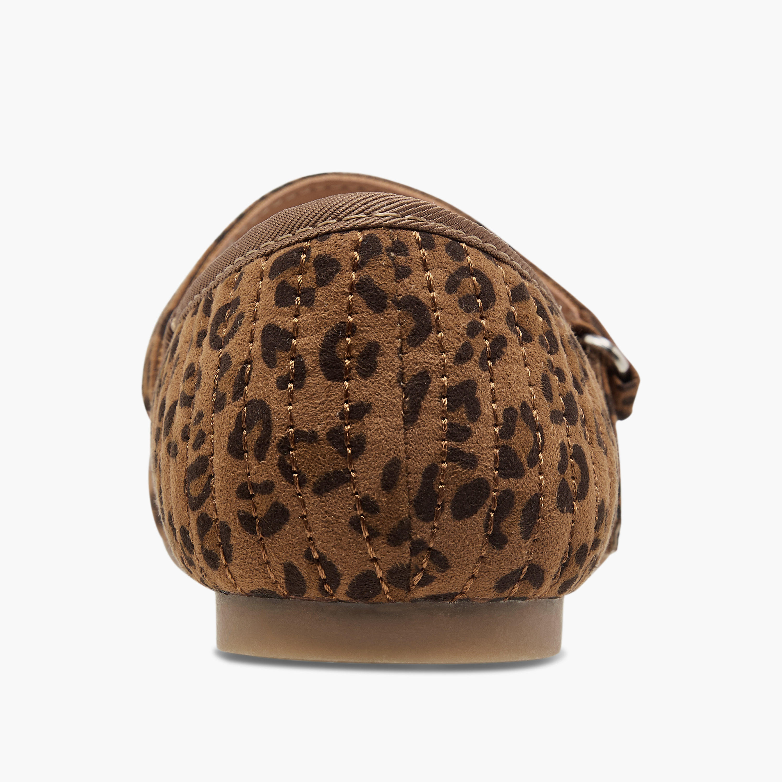 Little Missy Animal Print Ballerina Shoes with Hook and Loop Closure-girls-shoes-maryjanes-image-5