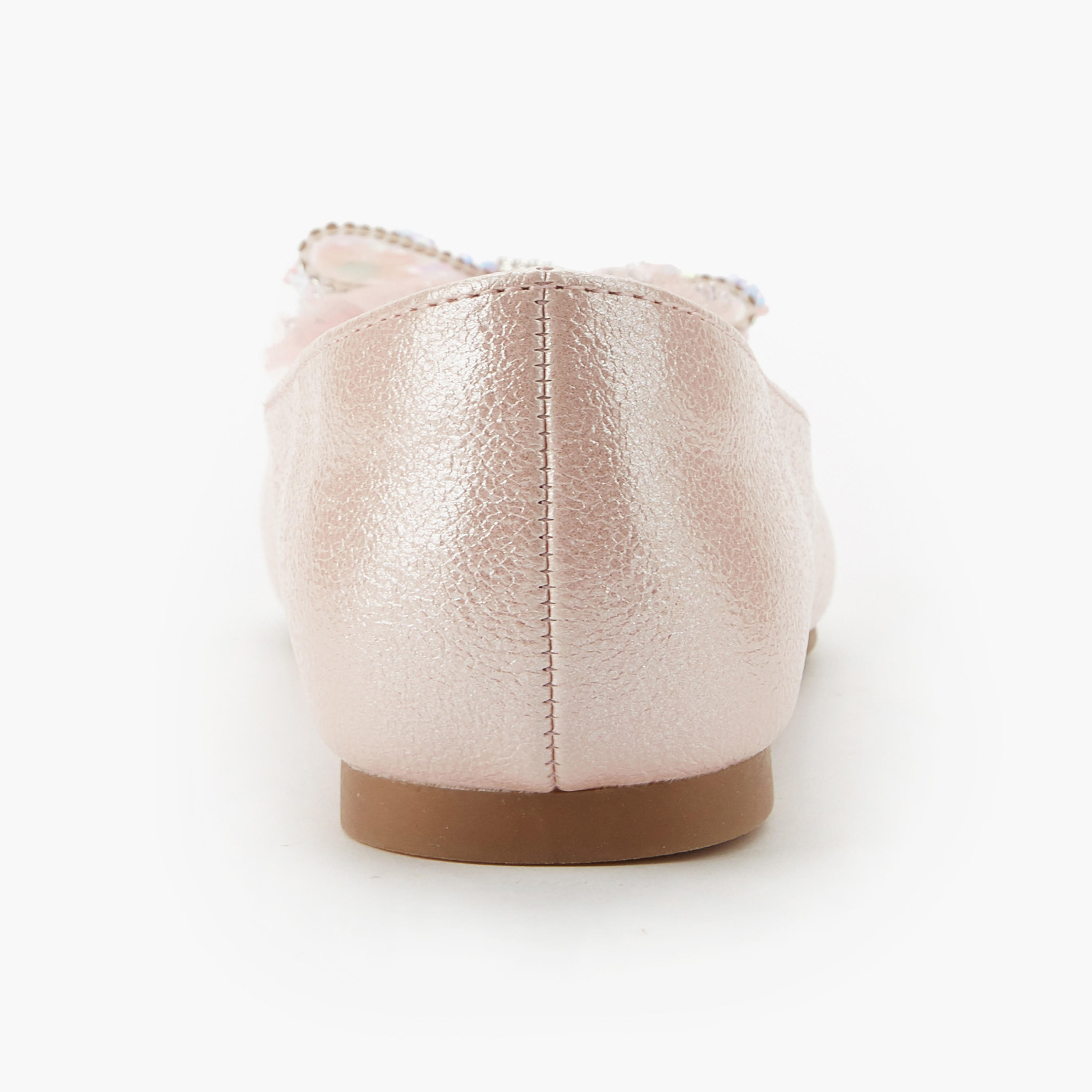 Celeste Girls Bow Embellished Ballerina Shoes-girls-shoes-ballerinas-image-5