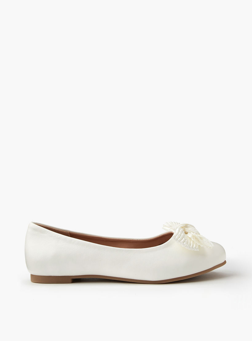 حذاء باليرينا بتفاصيل فيونكة للبنات من ليتل ميسي-girls-shoes-ballerinas-image-2