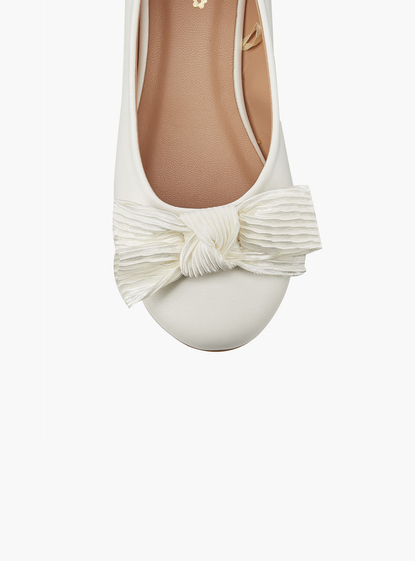 حذاء باليرينا بتفاصيل فيونكة للبنات من ليتل ميسي-girls-shoes-ballerinas-image-4