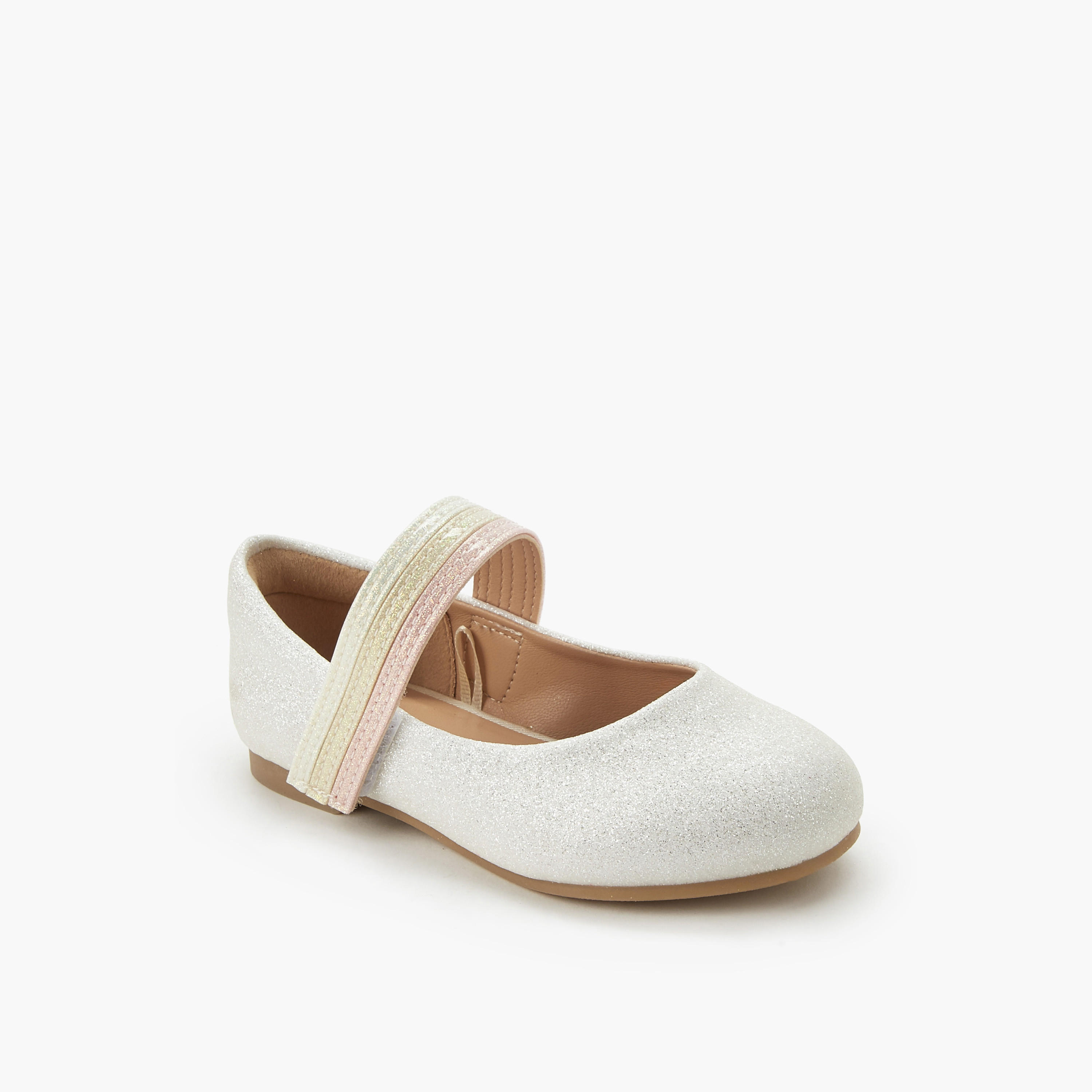 Juniors Girls Hook and Loop Ballerina Shoes-girls-shoes-ballerinas-image-2