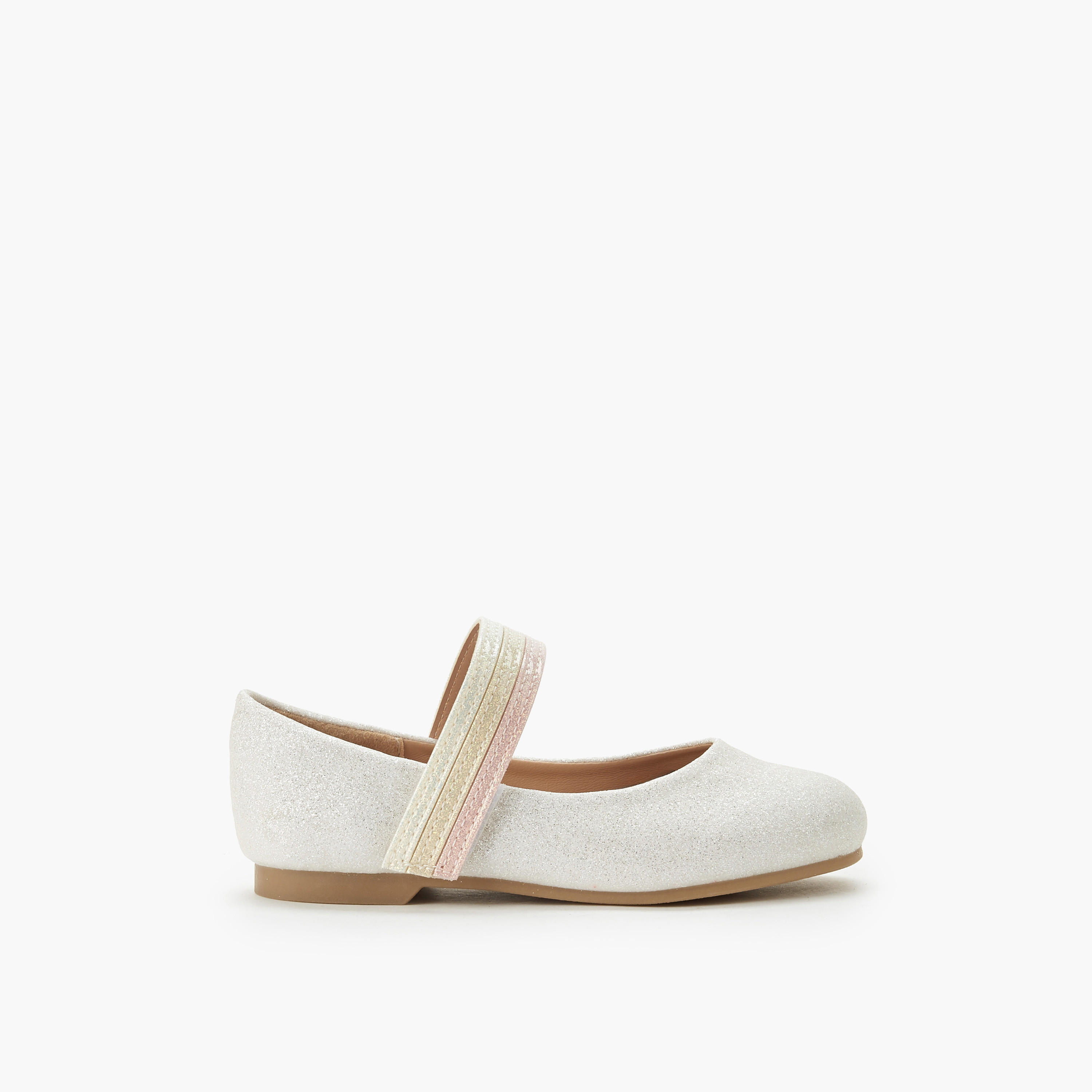 Juniors Girls Hook and Loop Ballerina Shoes-girls-shoes-ballerinas-image-3