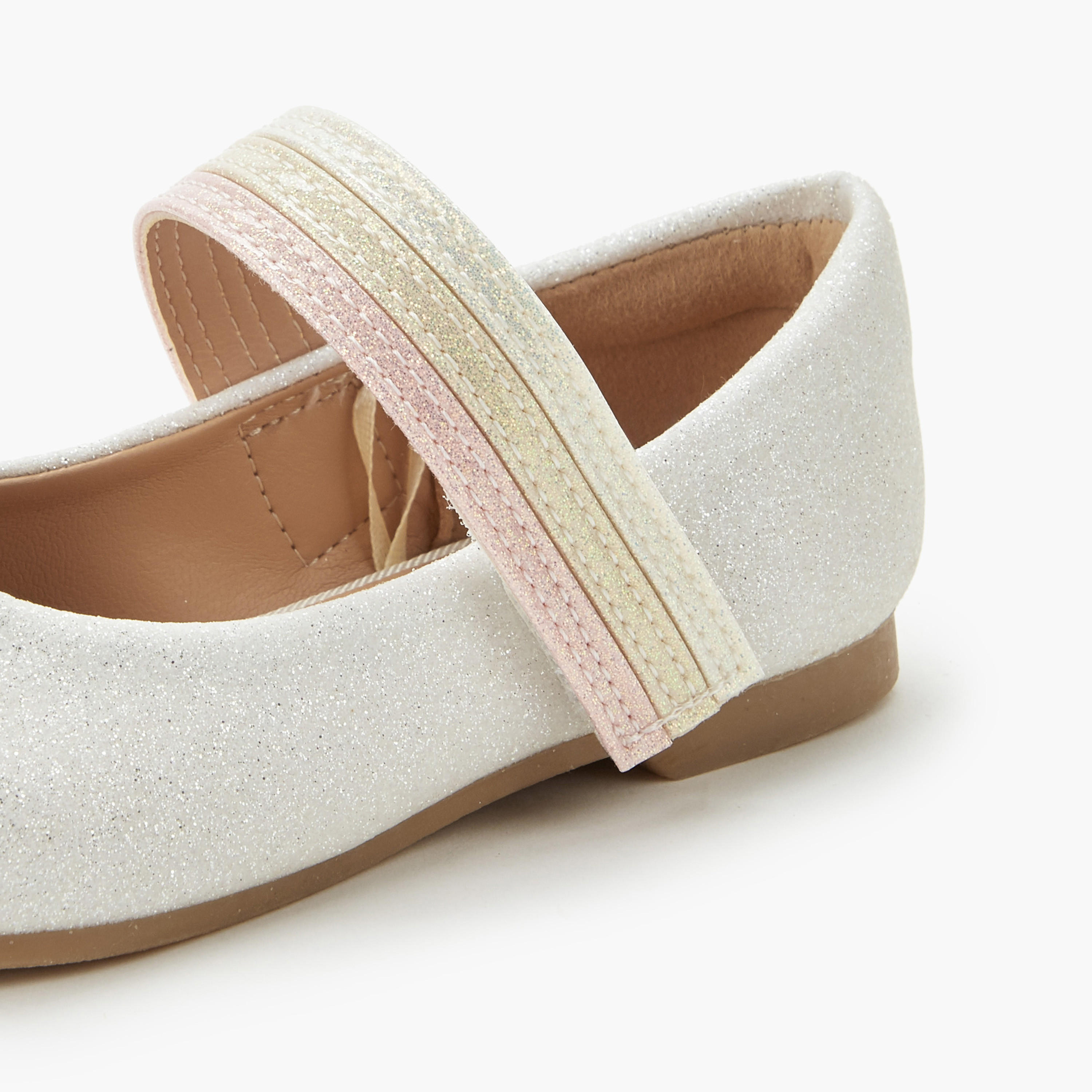 Juniors Girls Hook and Loop Ballerina Shoes-girls-shoes-ballerinas-image-5