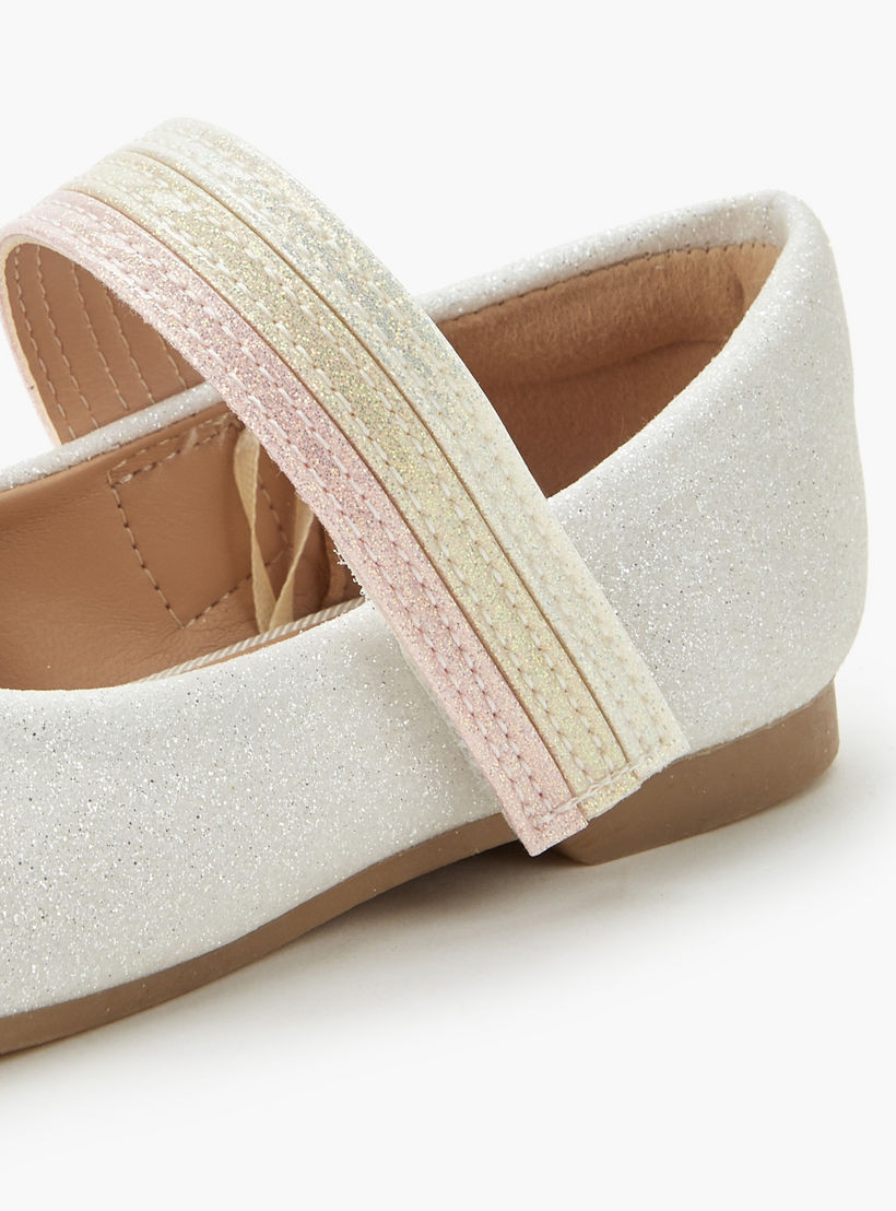 Juniors Girls Hook and Loop Ballerina Shoes-girls-shoes-ballerinas-image-5