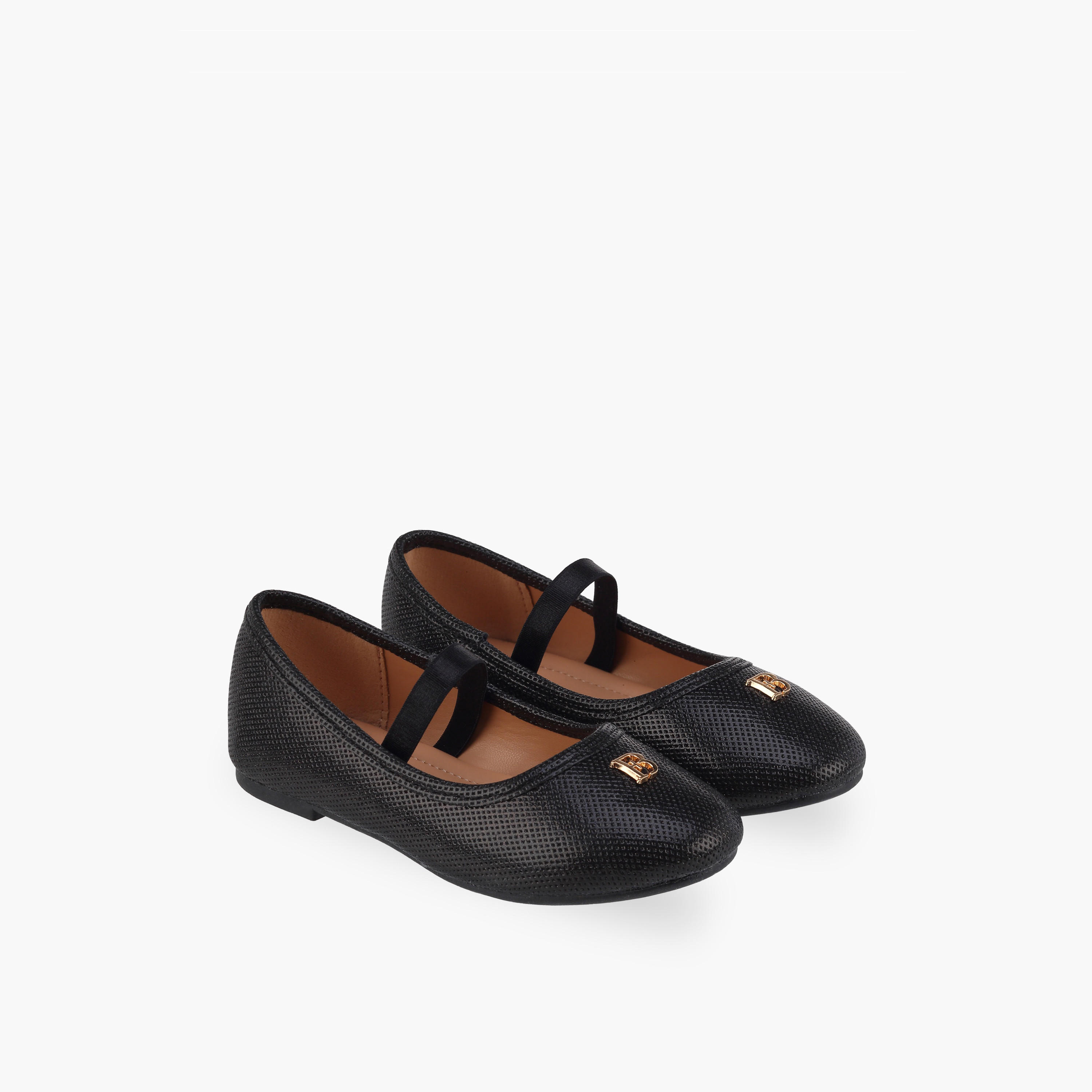 Flora Bella Girls Elasticated Strap Ballerina Shoes-girls-shoes-ballerinas-image-1