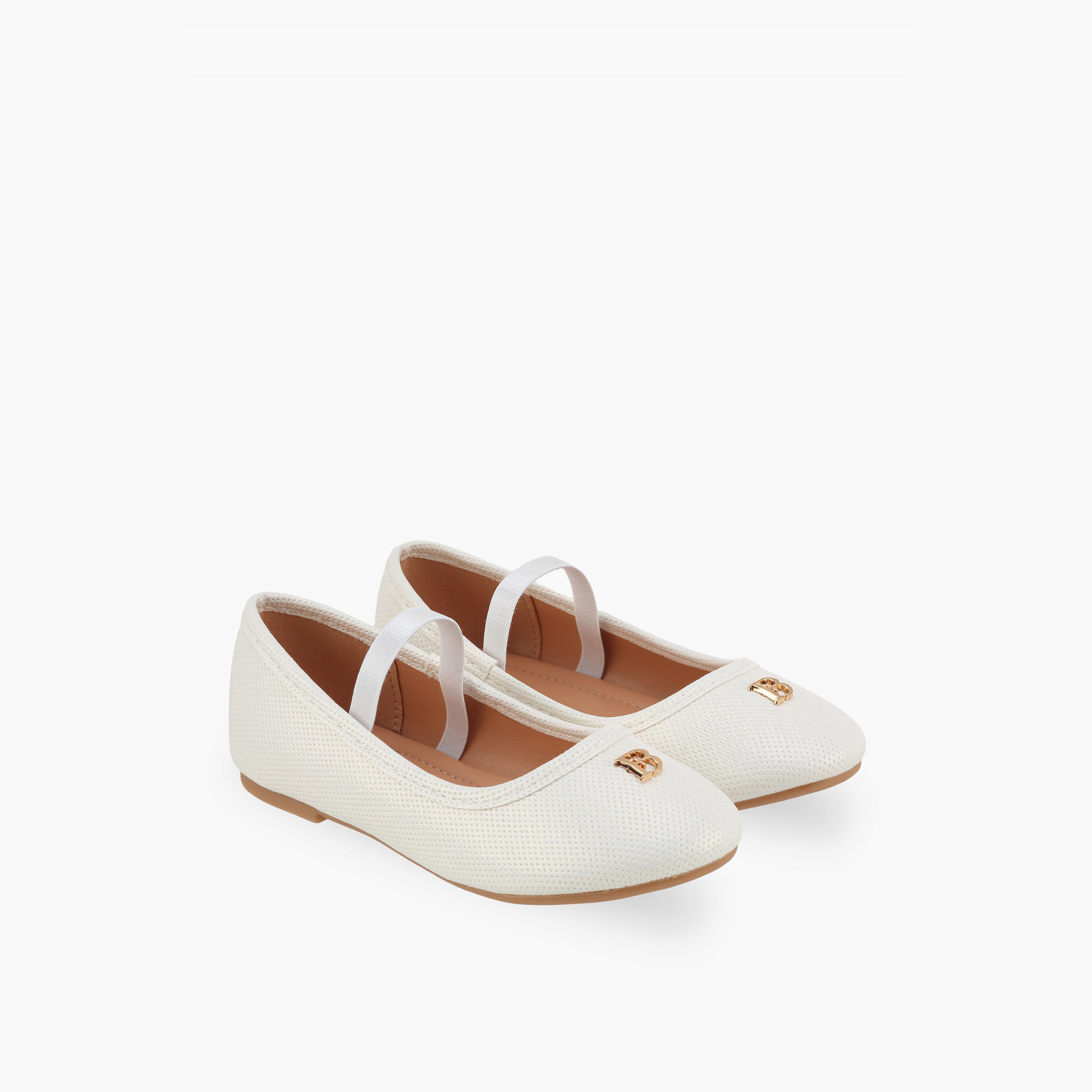 Flora Bella Girls Elasticated Strap Ballerina Shoes-girls-shoes-ballerinas-image-1