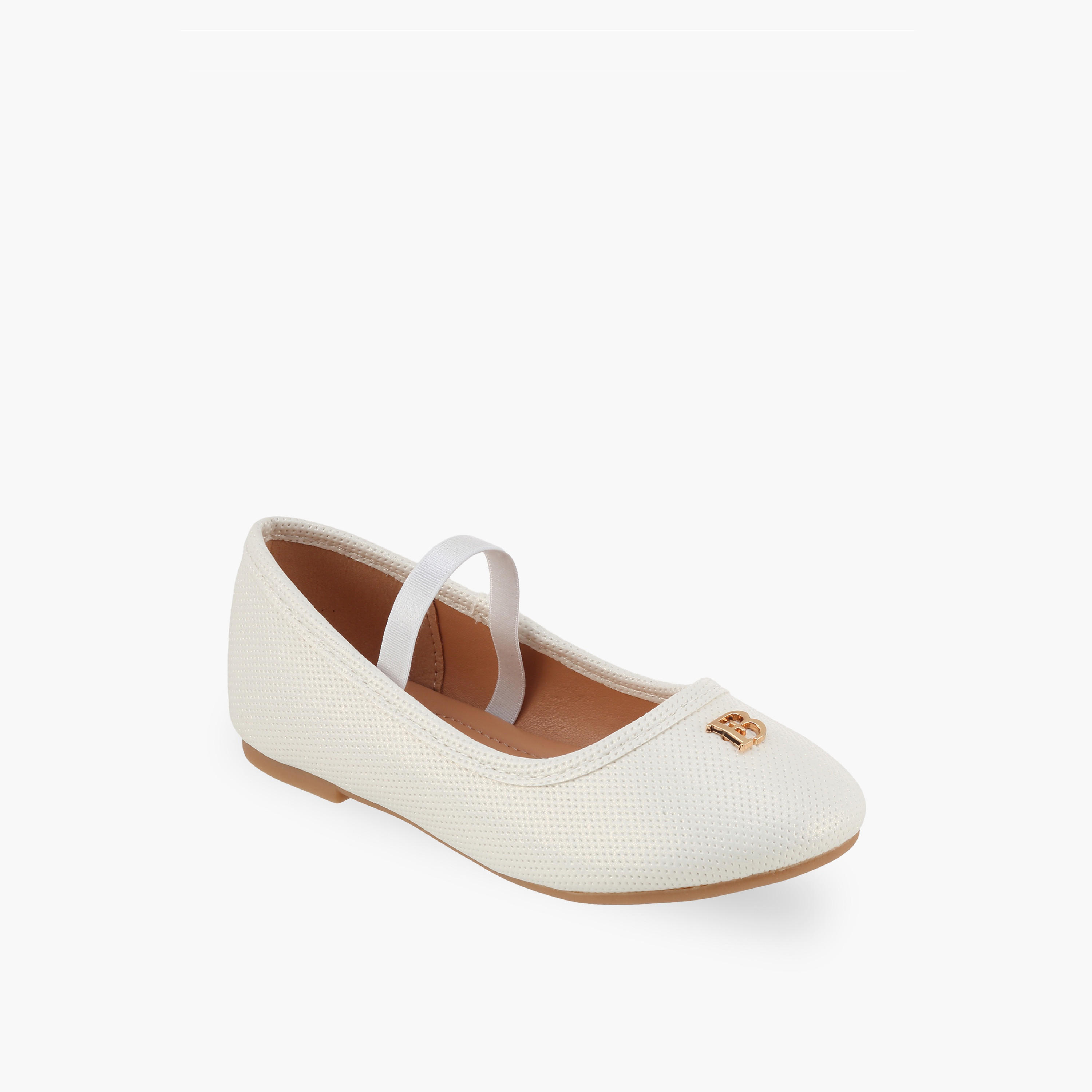 Flora Bella Girls Elasticated Strap Ballerina Shoes-girls-shoes-ballerinas-image-2