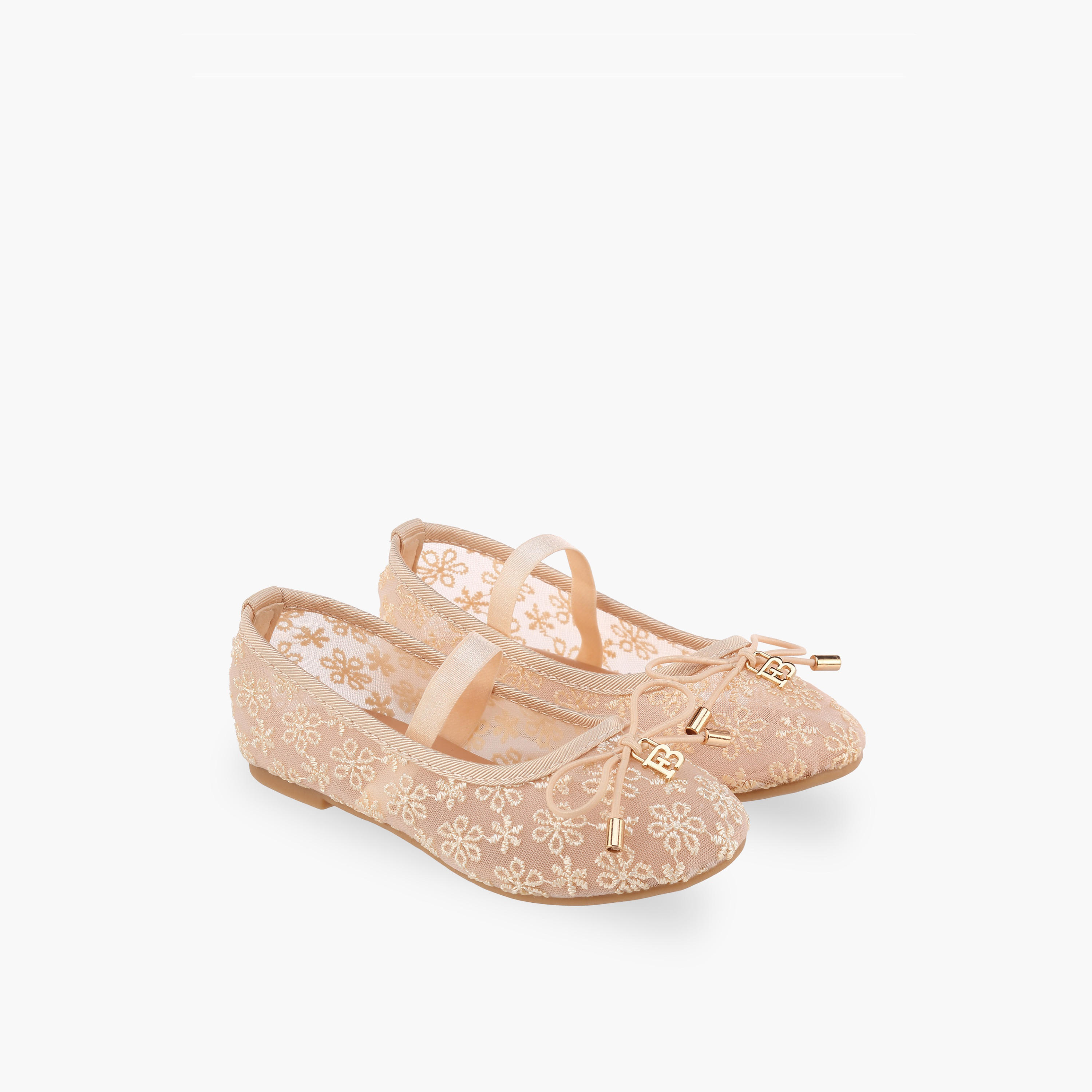 Flora Bella Girls Embroidered Ballerina Shoes-girls-shoes-ballerinas-image-1