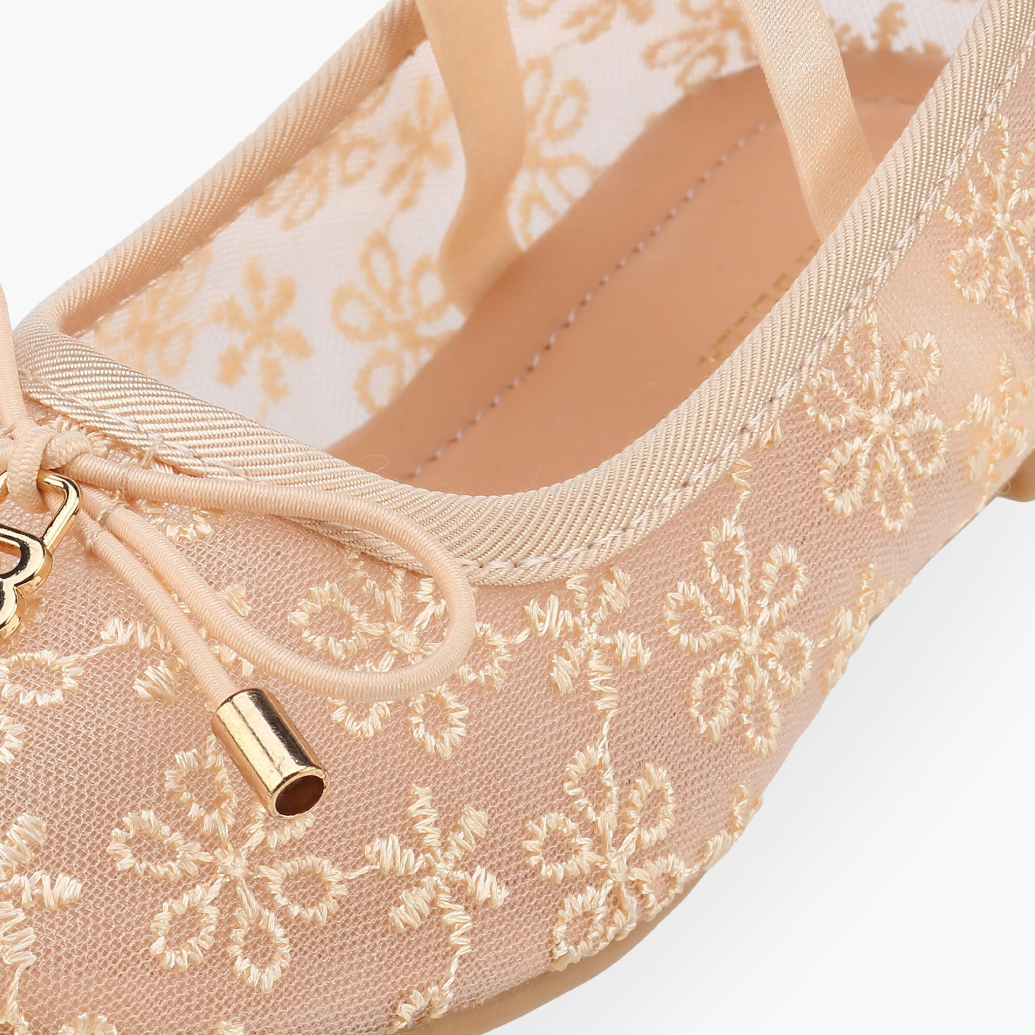 Flora Bella Girls Embroidered Ballerina Shoes-girls-shoes-ballerinas-image-6