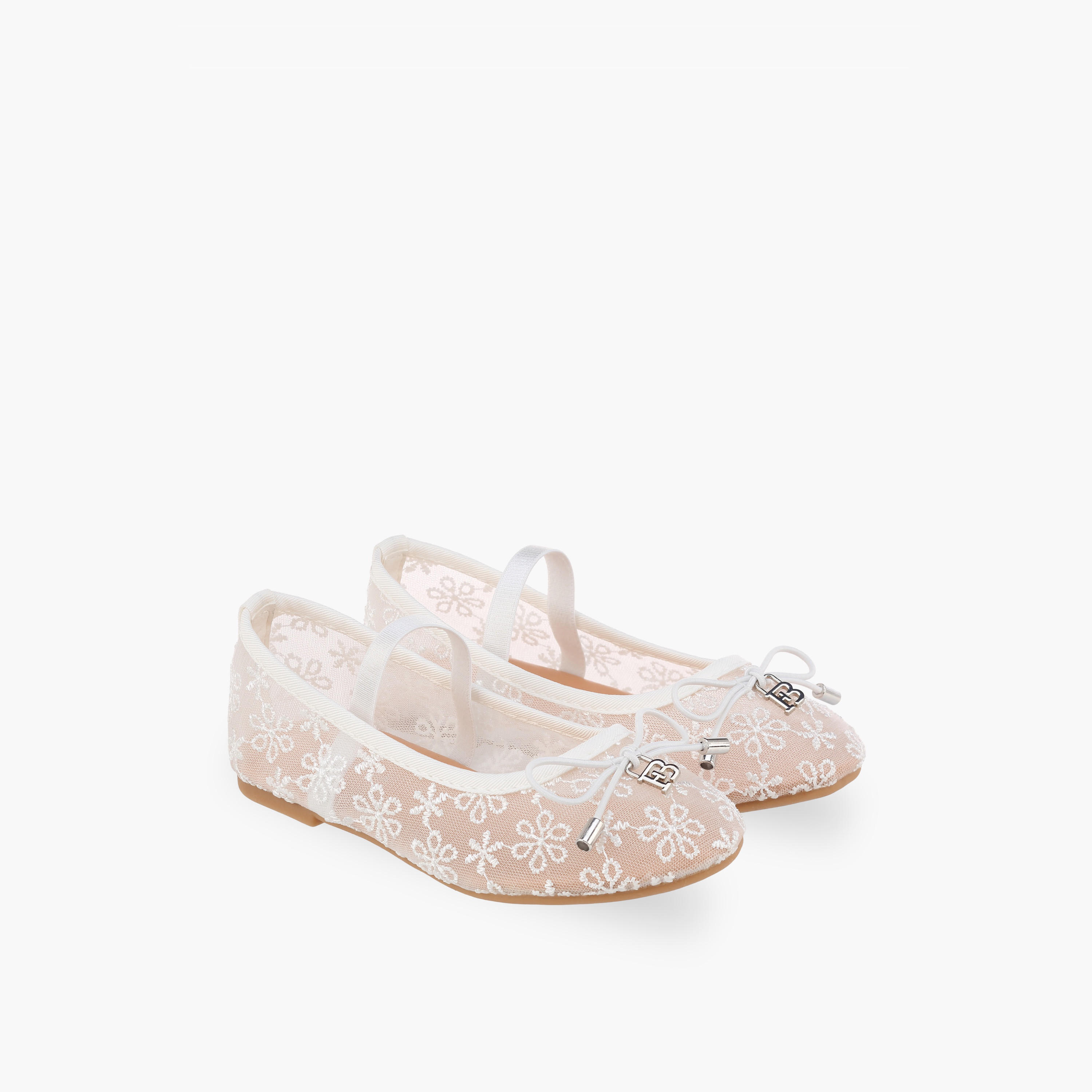 حذاء باليرينا مطرز للبنات من فلورا بيلا-girls-shoes-ballerinas-image-1