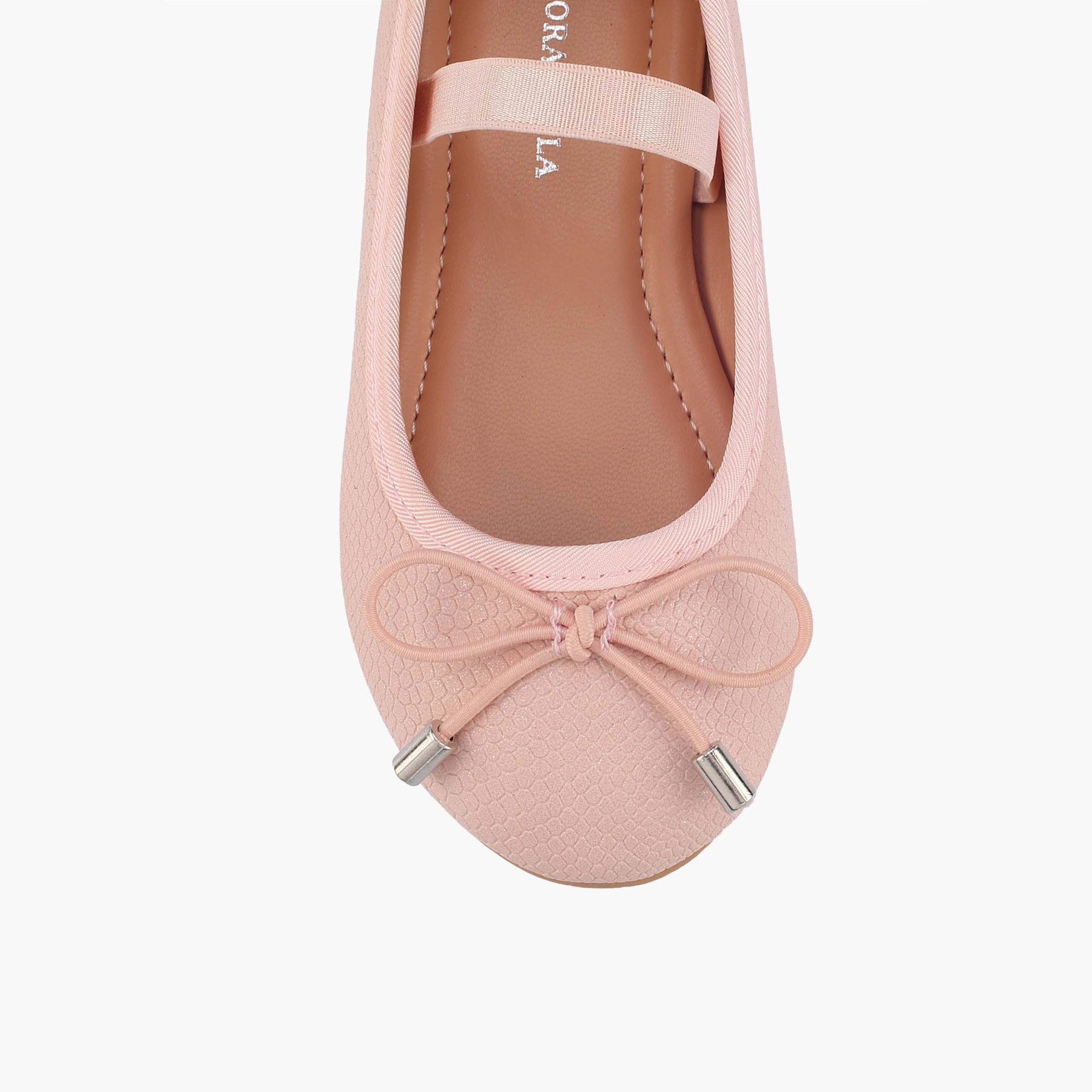 حذاء باليرينا بحزام مطاطي للبنات من فلورا بيلا-girls-shoes-ballerinas-image-4