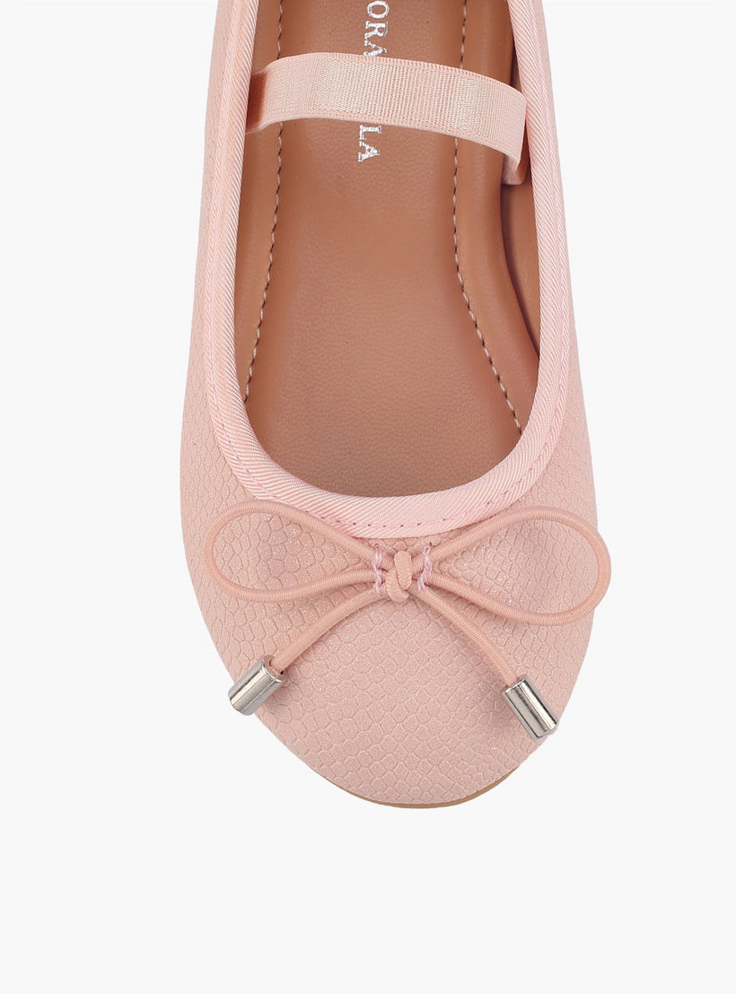 حذاء باليرينا بحزام مطاطي للبنات من فلورا بيلا-girls-shoes-ballerinas-image-4