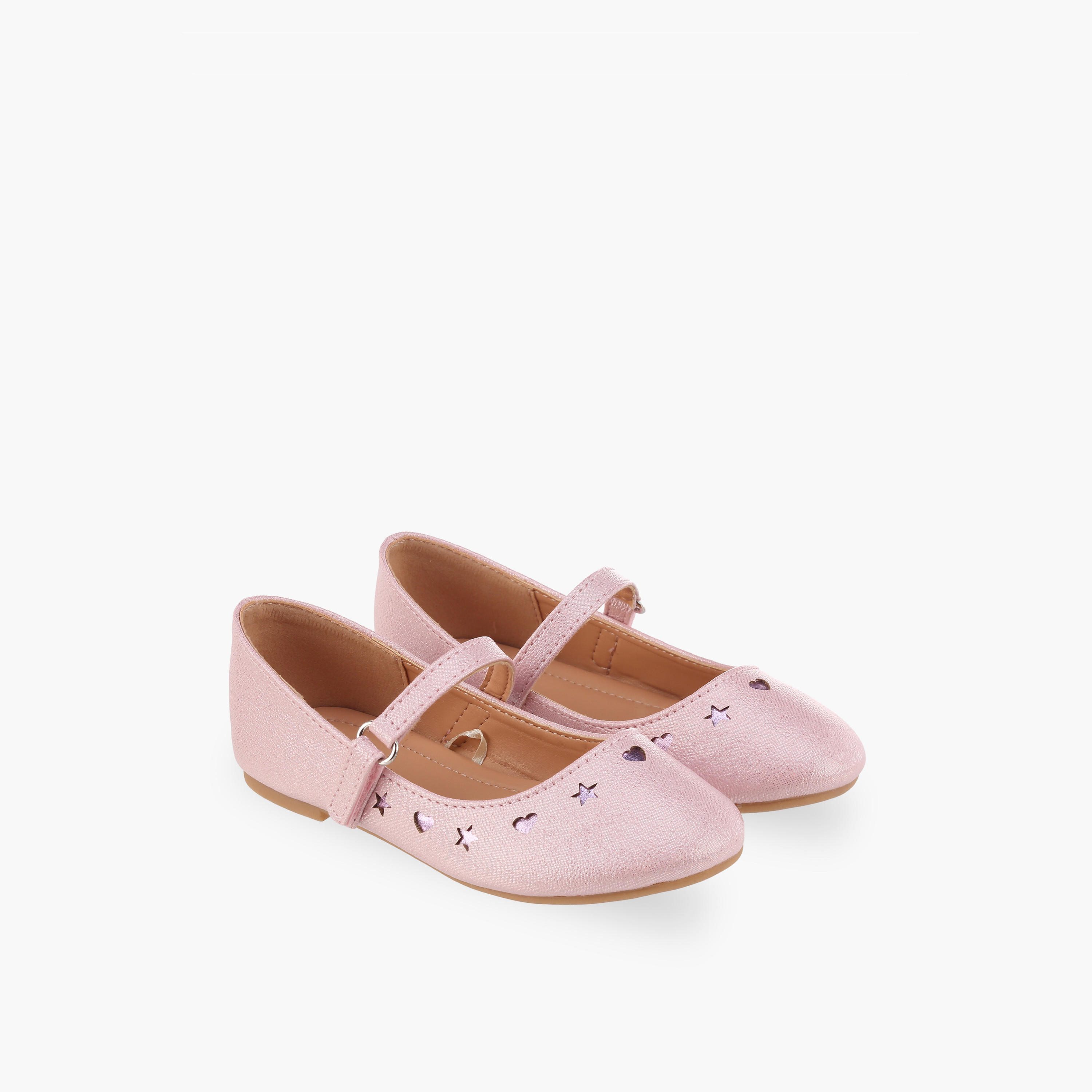 Flora Bella Girls Cutout Detail Hook & Loop Mary Jane Shoes-girls-shoes-maryjanes-image-1