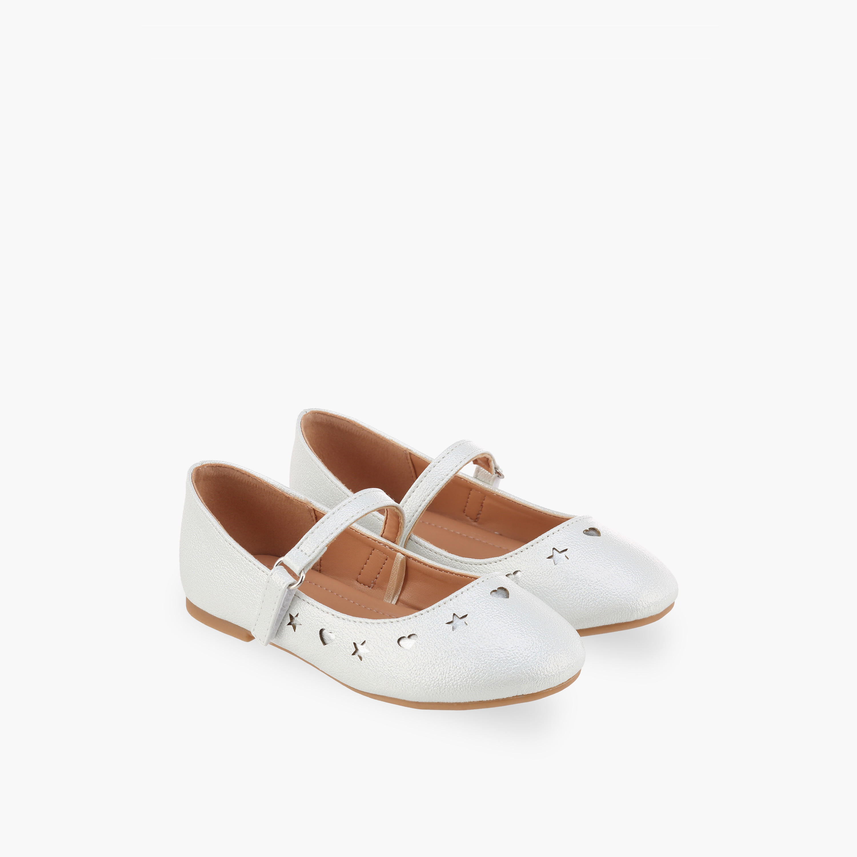 Flora Bella Girls Cutout Detail Hook & Loop Mary Jane Shoes-girls-shoes-maryjanes-image-1