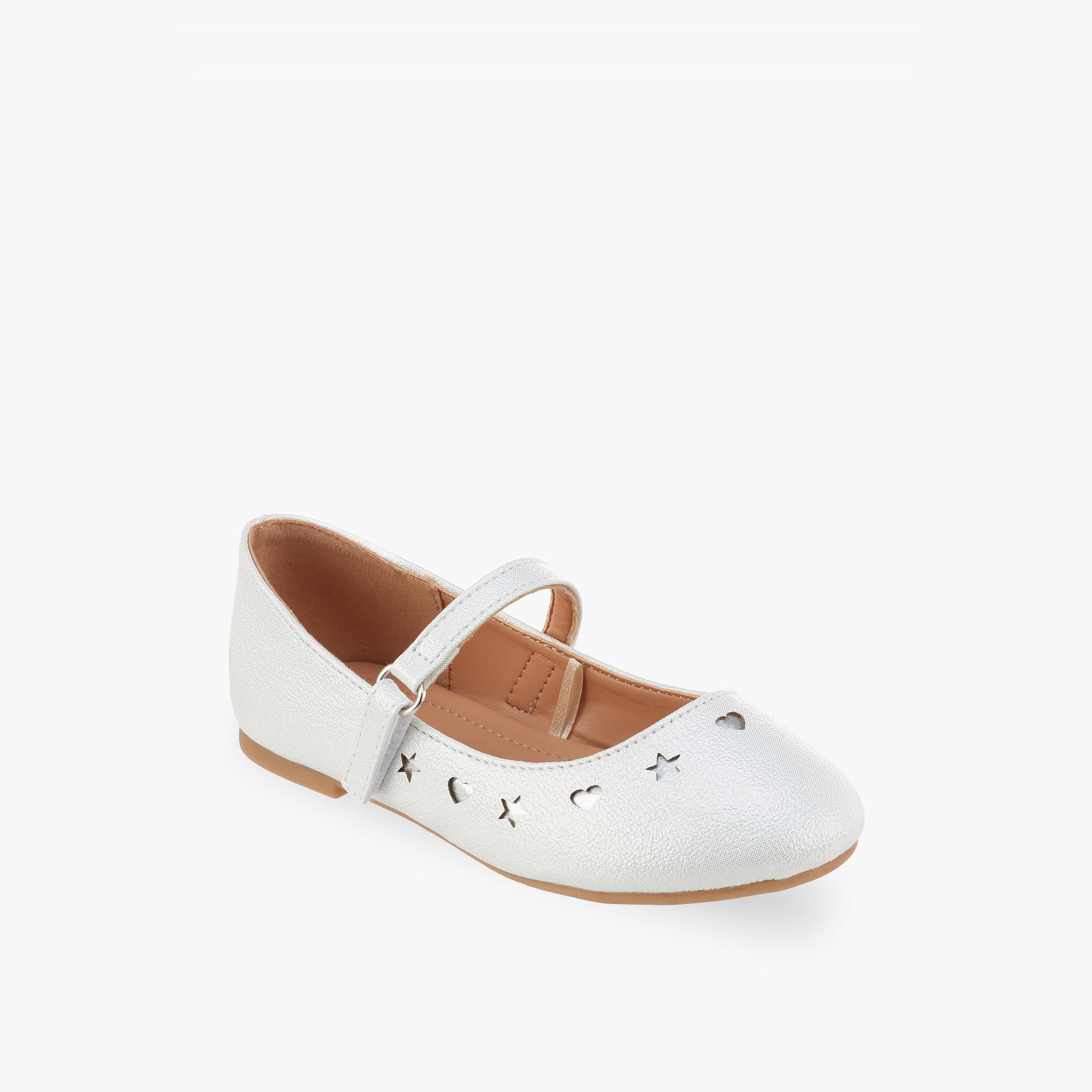 Flora Bella Girls Cutout Detail Hook & Loop Mary Jane Shoes-girls-shoes-maryjanes-image-2