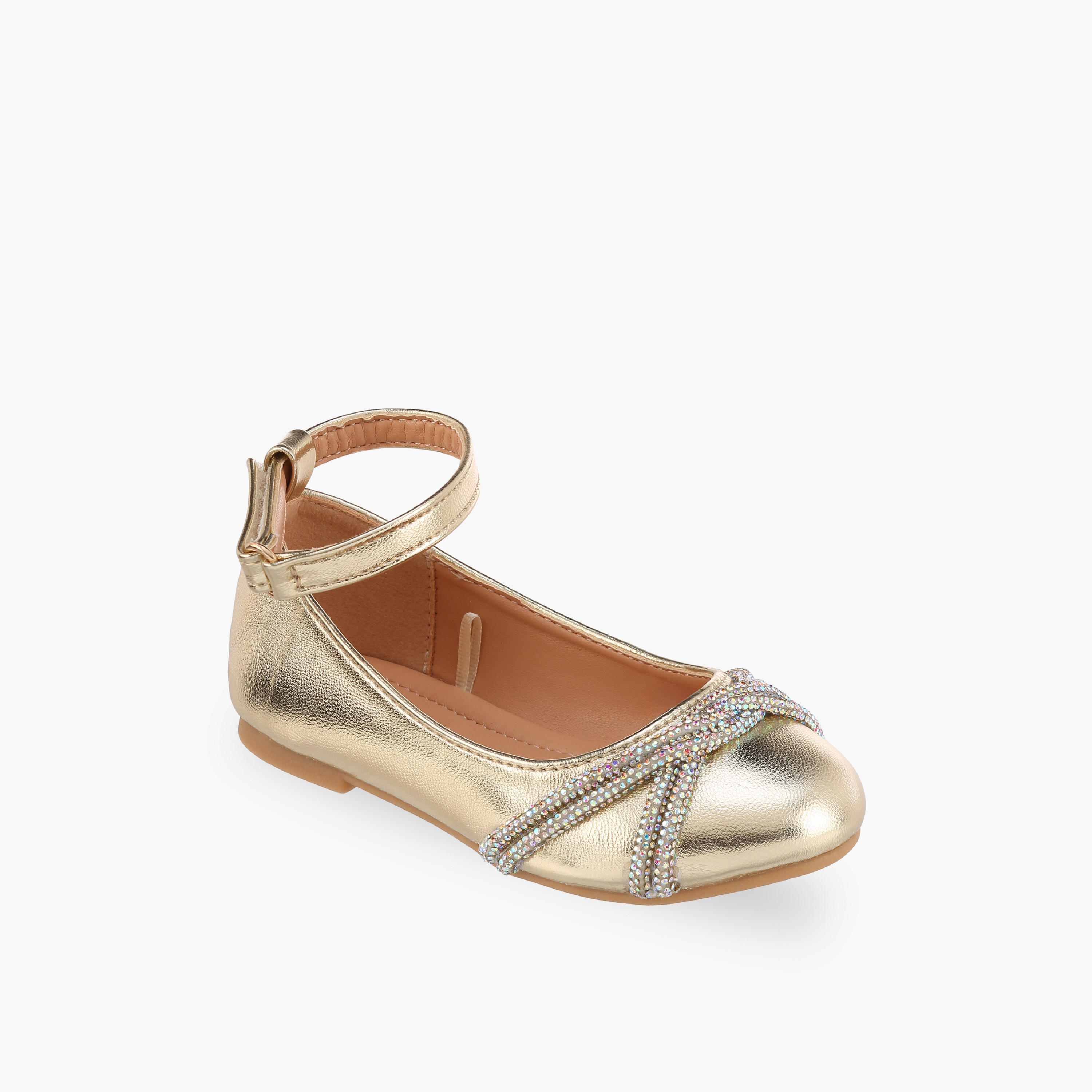 Flora Bella Girls Embellished Hook & Loop Mary Jane Shoes-girls-shoes-maryjanes-image-2