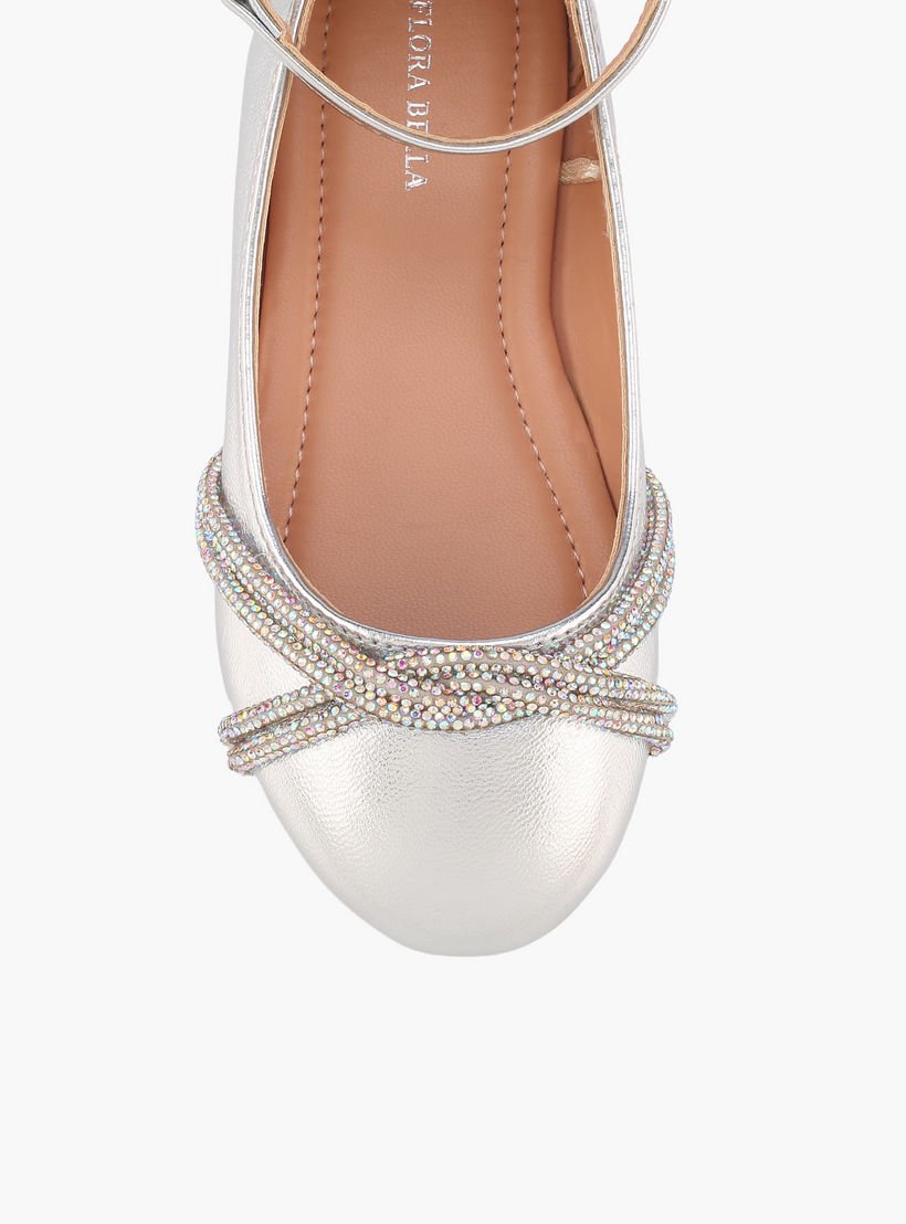 Flora Bella Girls Embellished Hook & Loop Mary Jane Shoes-girls-shoes-maryjanes-image-4