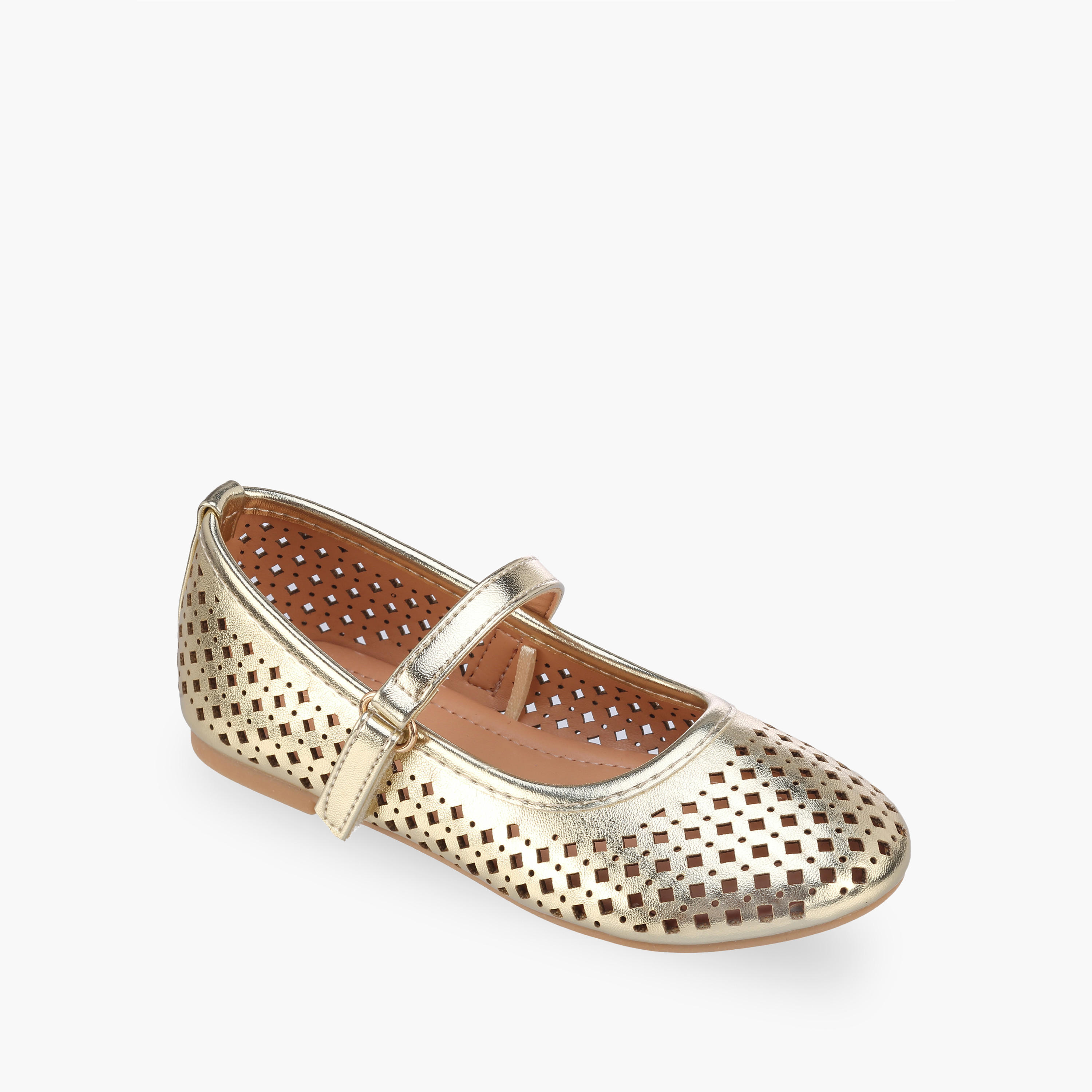 حذاء ماري جين بشريط إغلاق لاصق للبنات من فلورا بيلا-girls-shoes-maryjanes-image-2
