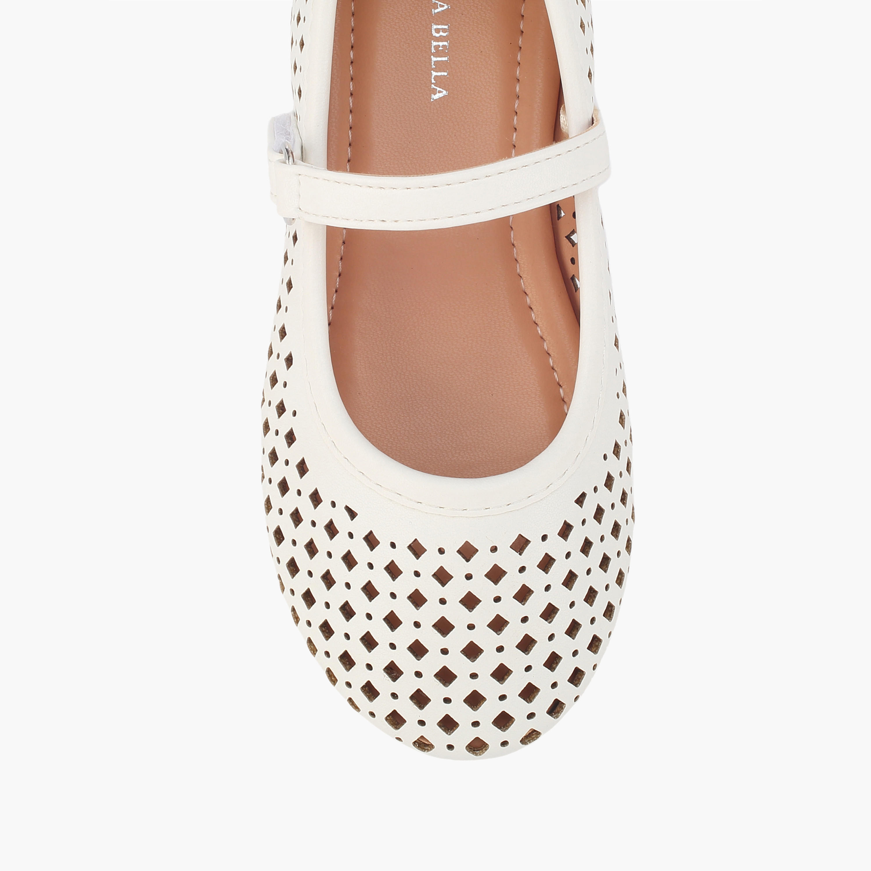 حذاء ماري جين بشريط إغلاق لاصق للبنات من فلورا بيلا-girls-shoes-maryjanes-image-4