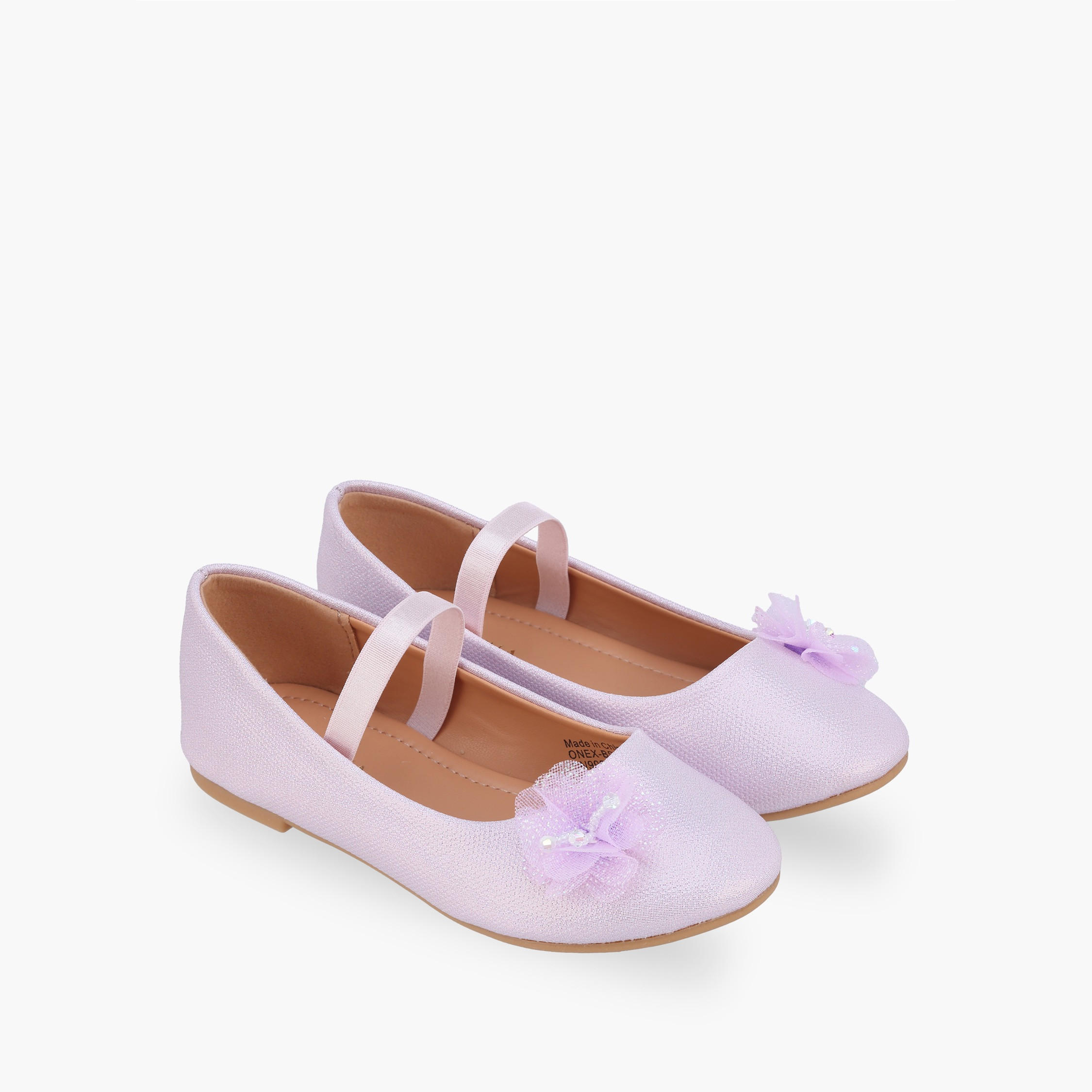 حذاء باليرينا بحزام مطاطي للبنات من فلورا بيلا-girls-shoes-ballerinas-image-1
