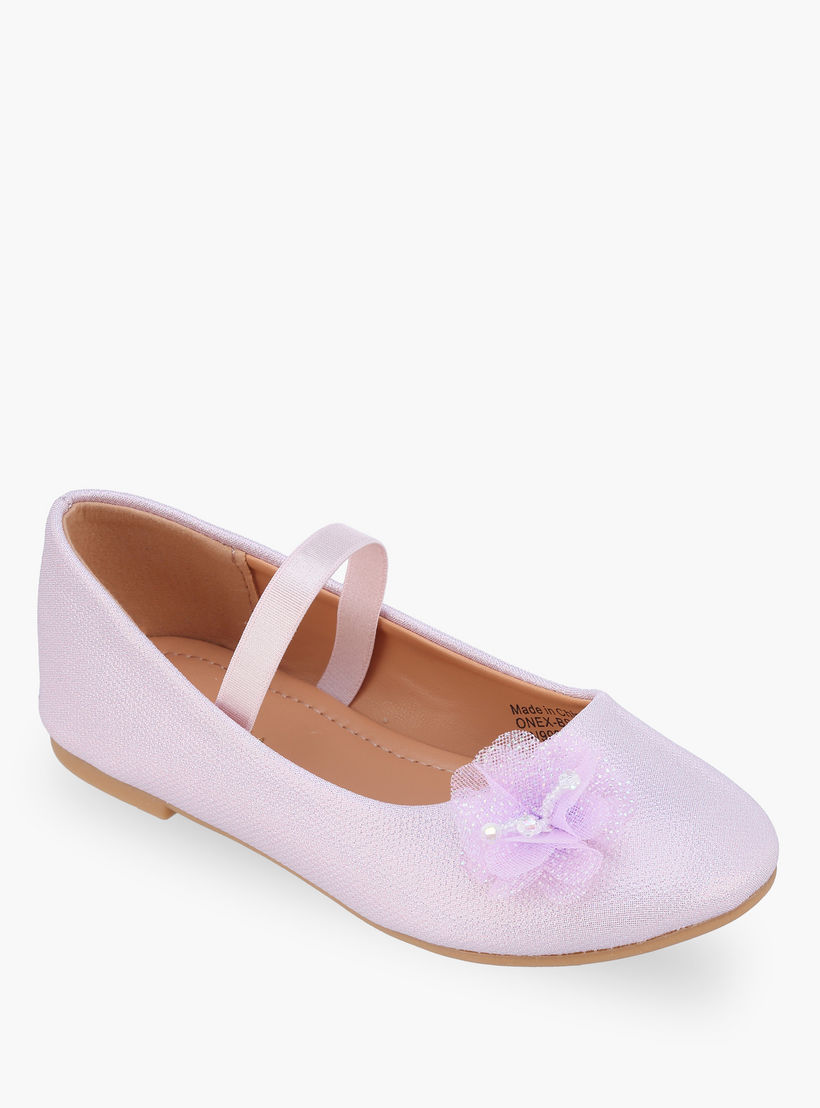 Flora Bella Girls Elasticated Strap Ballerina Shoes-girls-shoes-ballerinas-image-2