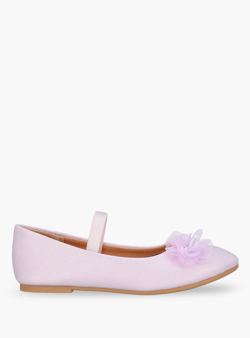 Flora Bella Girls Elasticated Strap Ballerina Shoes-girls-shoes-ballerinas-image-3