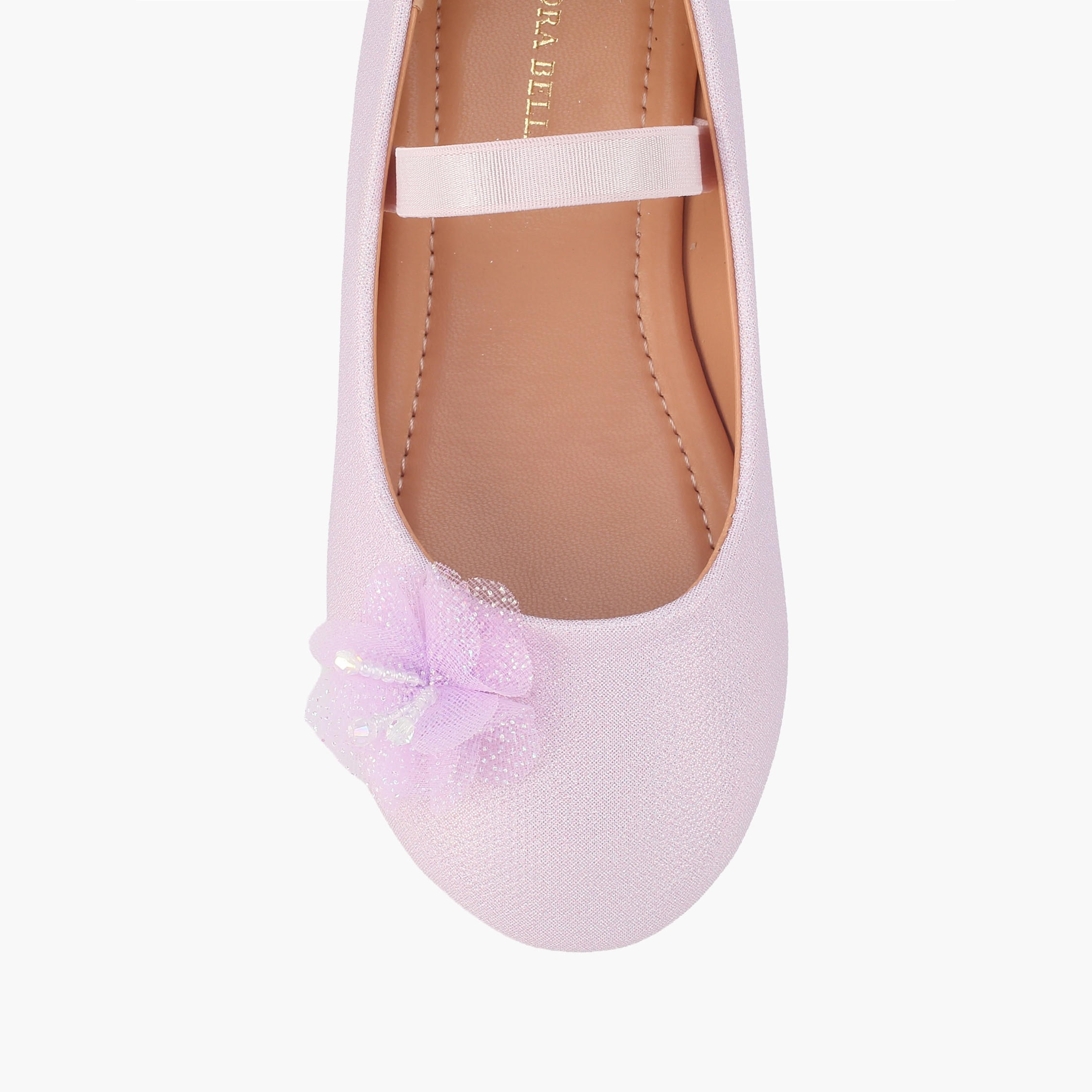 حذاء باليرينا بحزام مطاطي للبنات من فلورا بيلا-girls-shoes-ballerinas-image-4