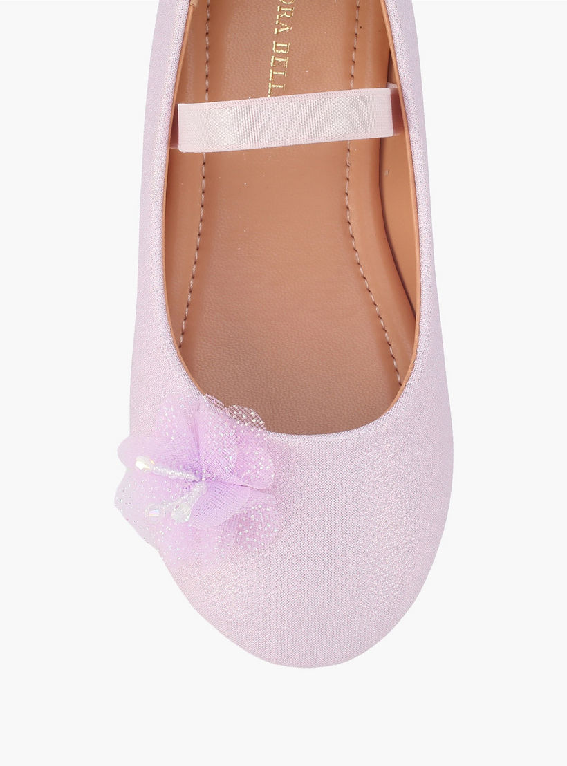 Flora Bella Girls Elasticated Strap Ballerina Shoes-girls-shoes-ballerinas-image-4