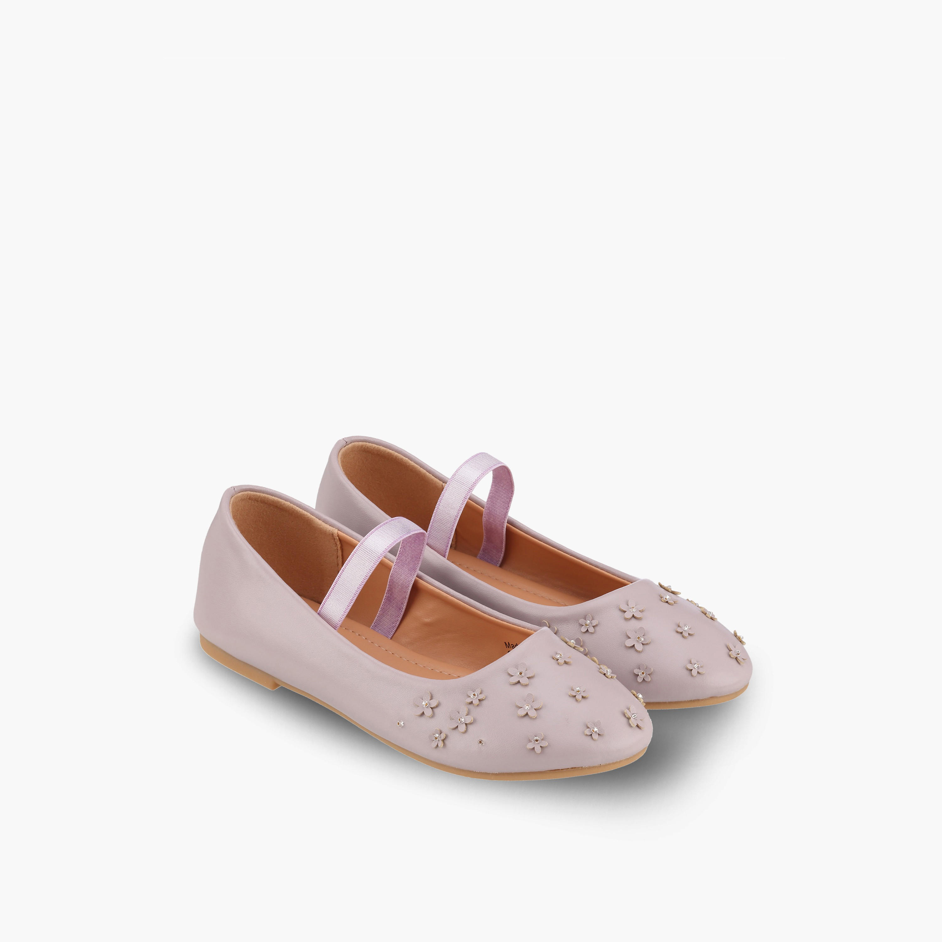 Flora Bella Girls Floral Embellished Ballerina Shoes-girls-shoes-ballerinas-image-1