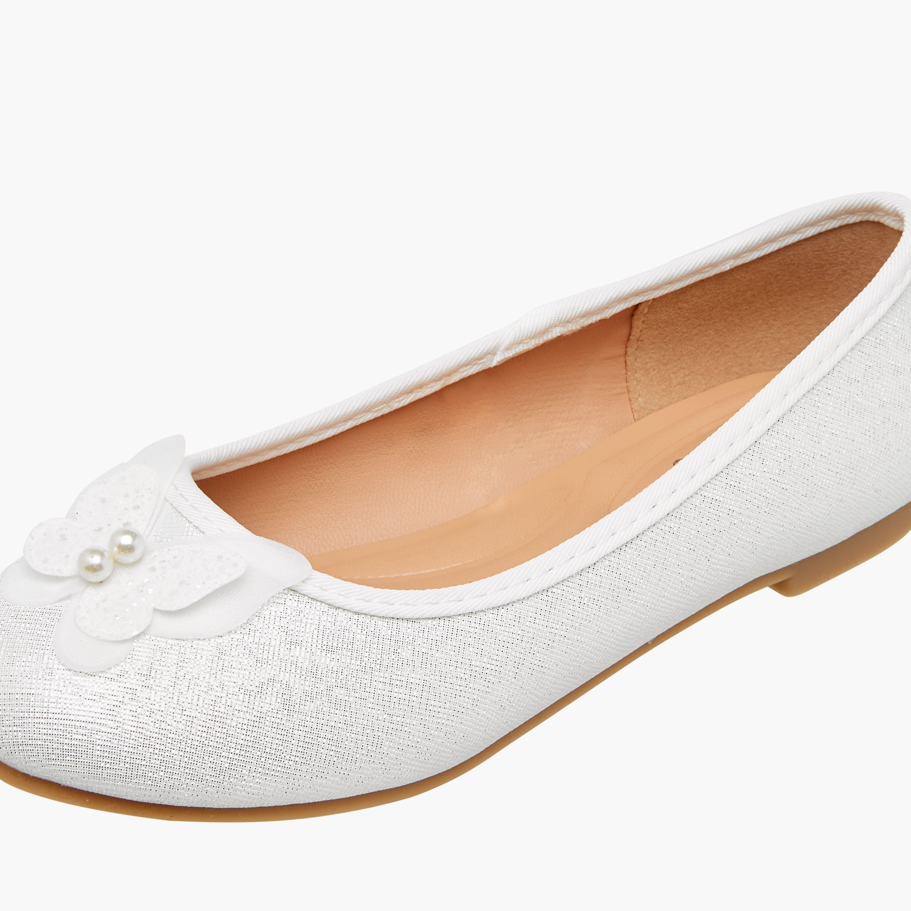 Little Missy Butterfly Accent Slip-On Ballerina Shoes-girls-shoes-ballerinas-image-6