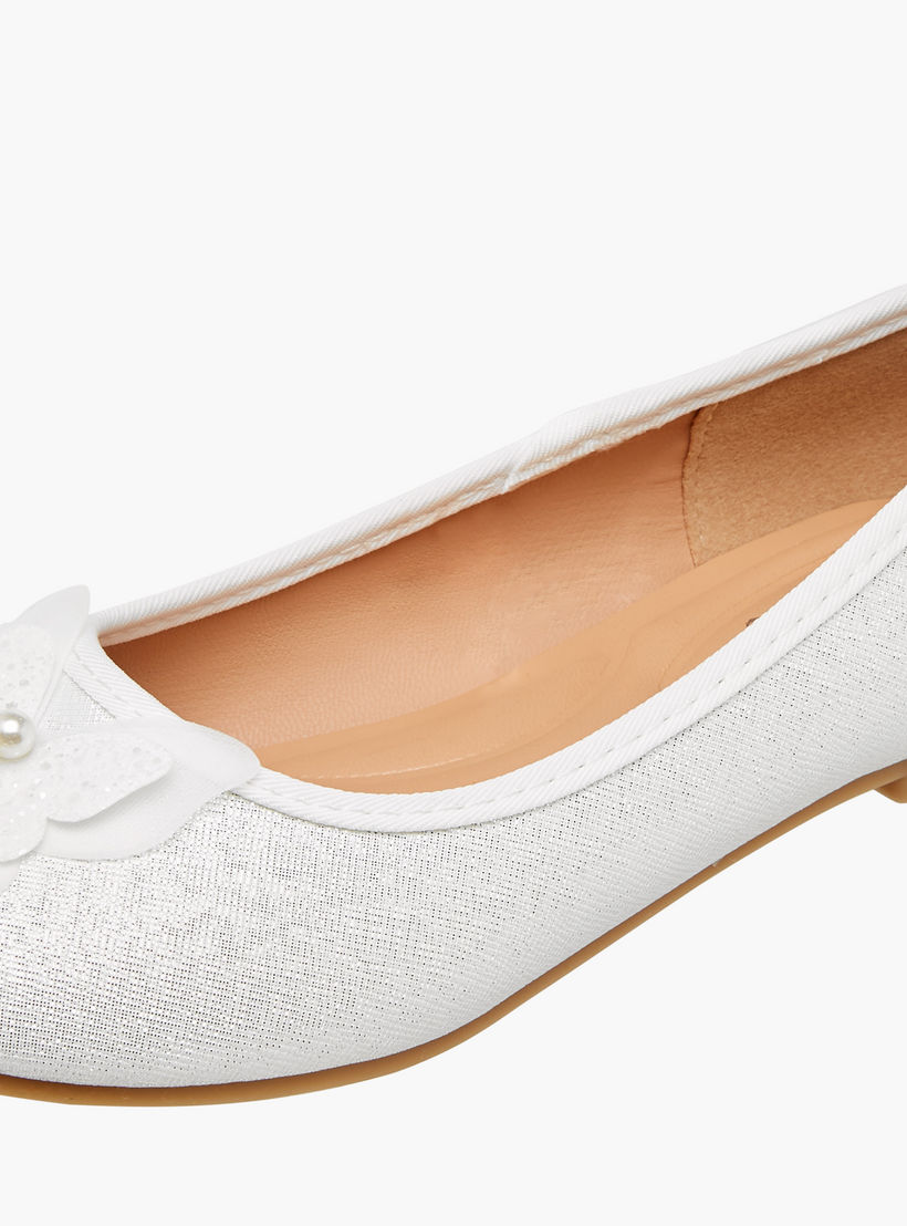 Little Missy Butterfly Accent Slip-On Ballerina Shoes-girls-shoes-ballerinas-image-6