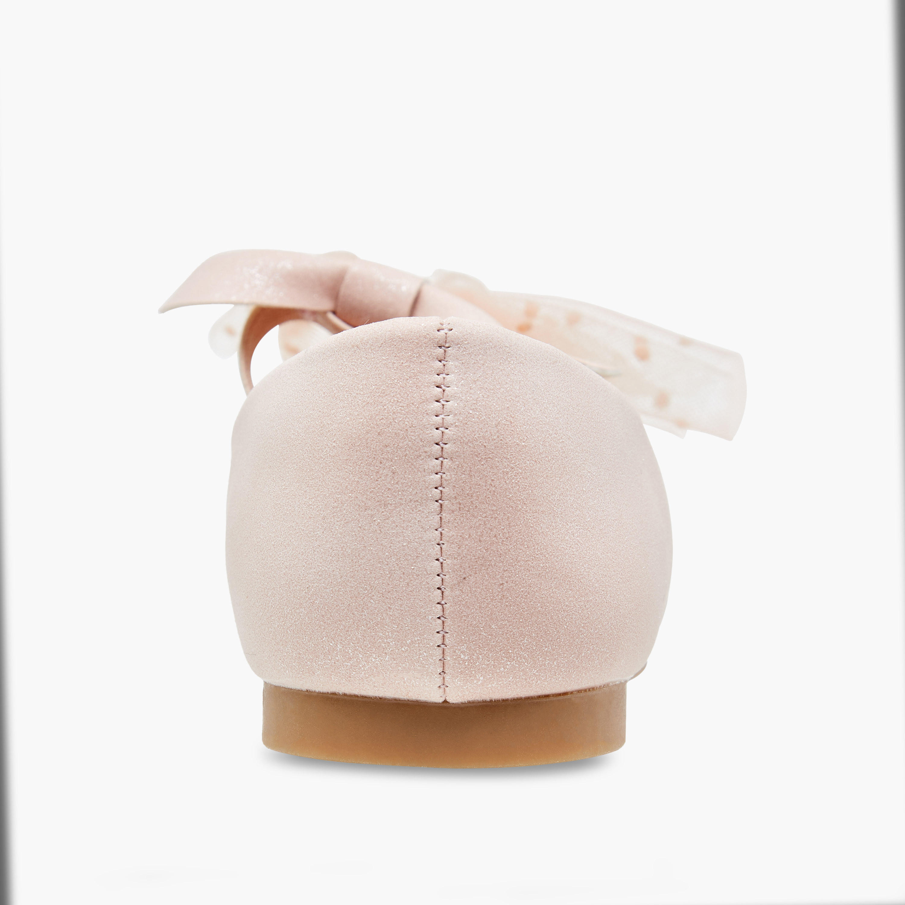 Juniors Bow Accent Slip-On Ballerina Shoes with Elastic Strap-girls-shoes-maryjanes-image-5