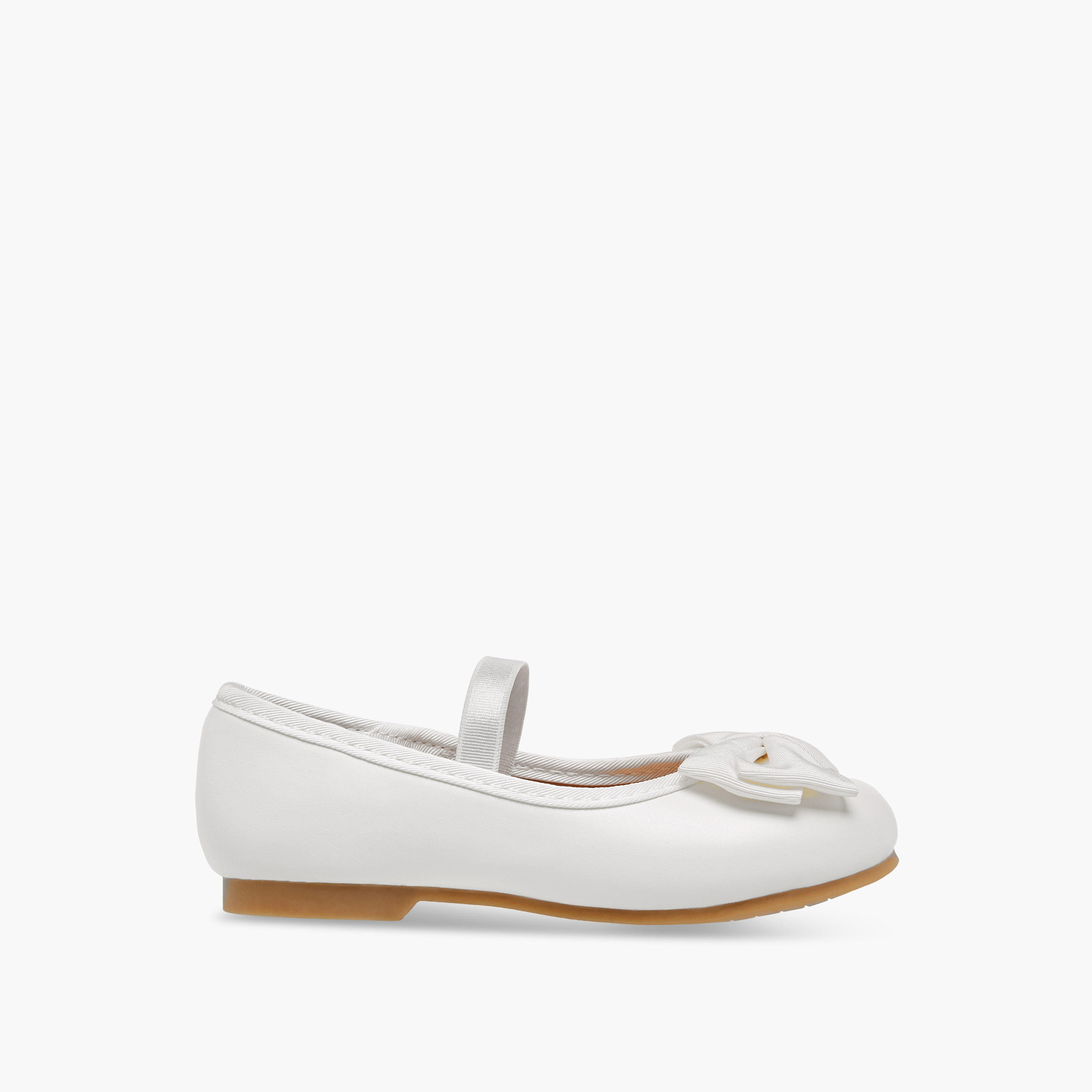 حذاء باليرينا بفيونكة وحزام مطاطي من جونيورز-girls-shoes-ballerinas-image-3