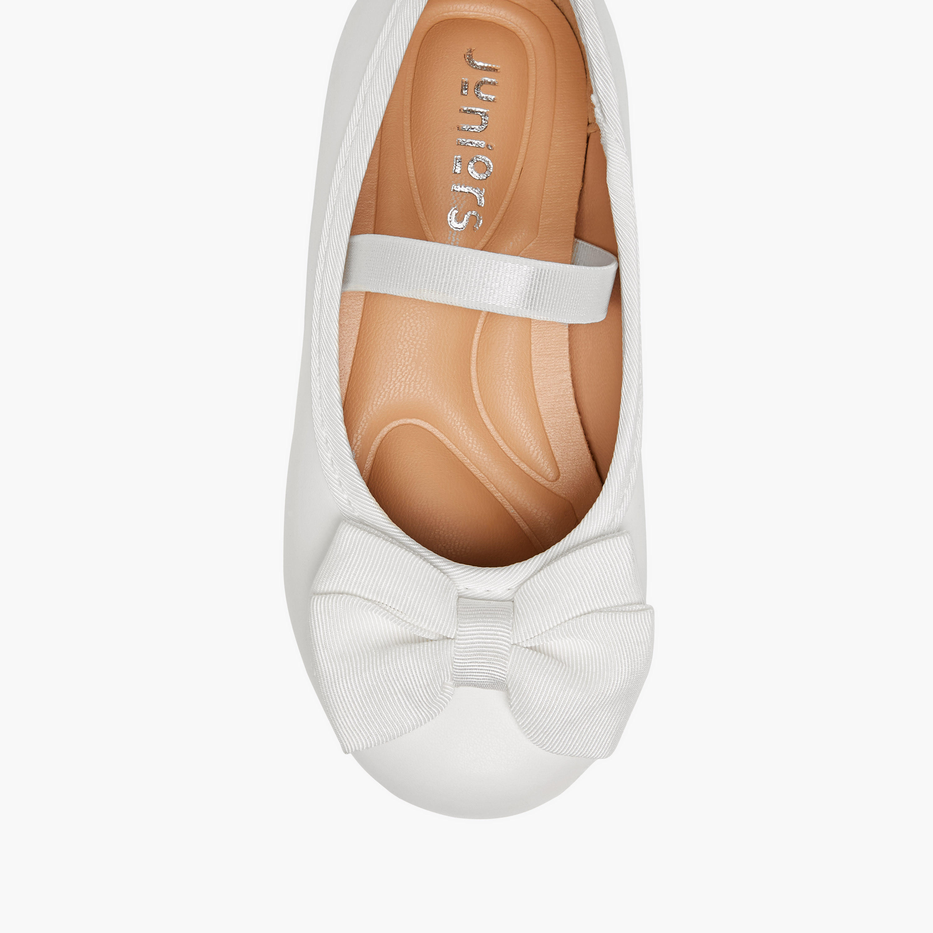حذاء باليرينا بفيونكة وحزام مطاطي من جونيورز-girls-shoes-ballerinas-image-4
