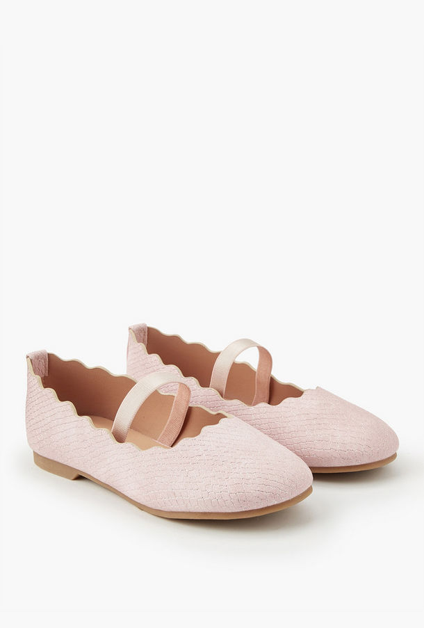 Juniors Girls' Scallop Hem Ballerina Shoes-girls-shoes-ballerinas-image-1