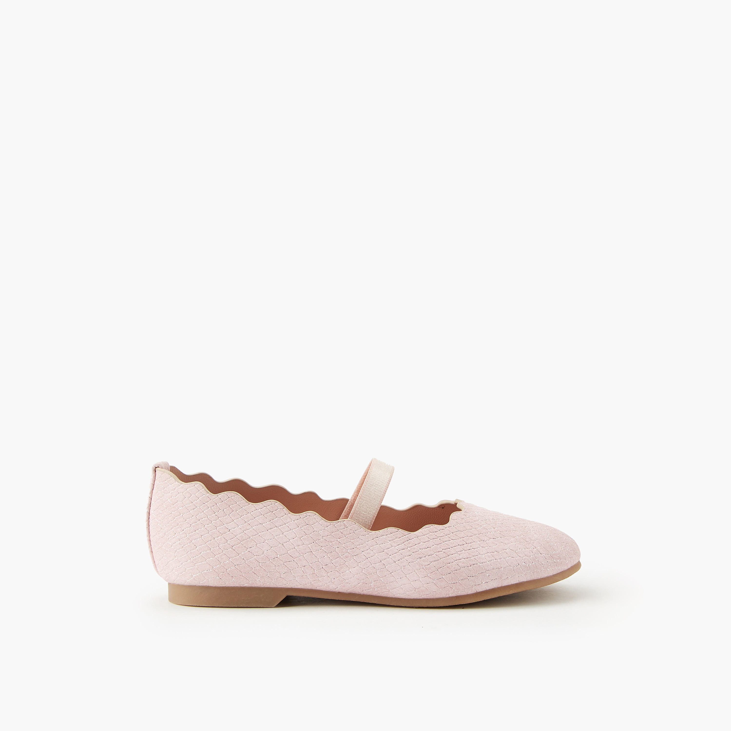 Juniors Girls' Scallop Hem Ballerina Shoes-girls-shoes-ballerinas-image-2