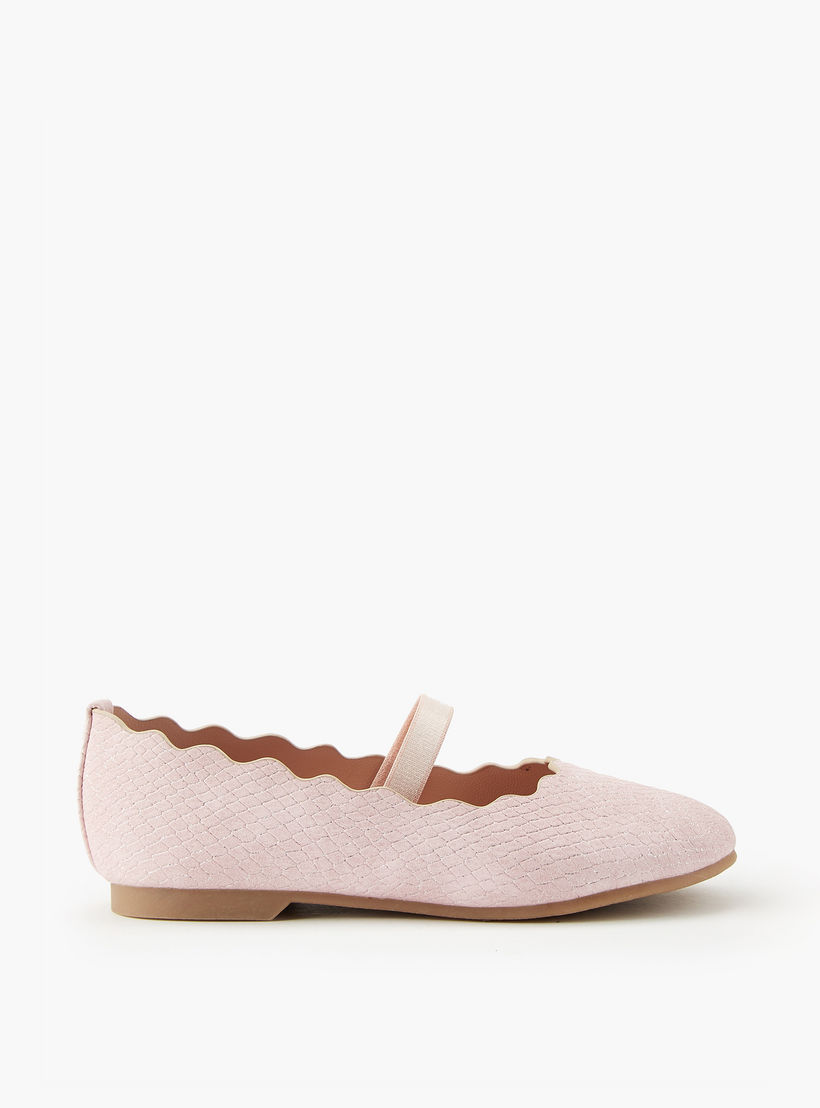 Juniors Girls' Scallop Hem Ballerina Shoes-girls-shoes-ballerinas-image-2