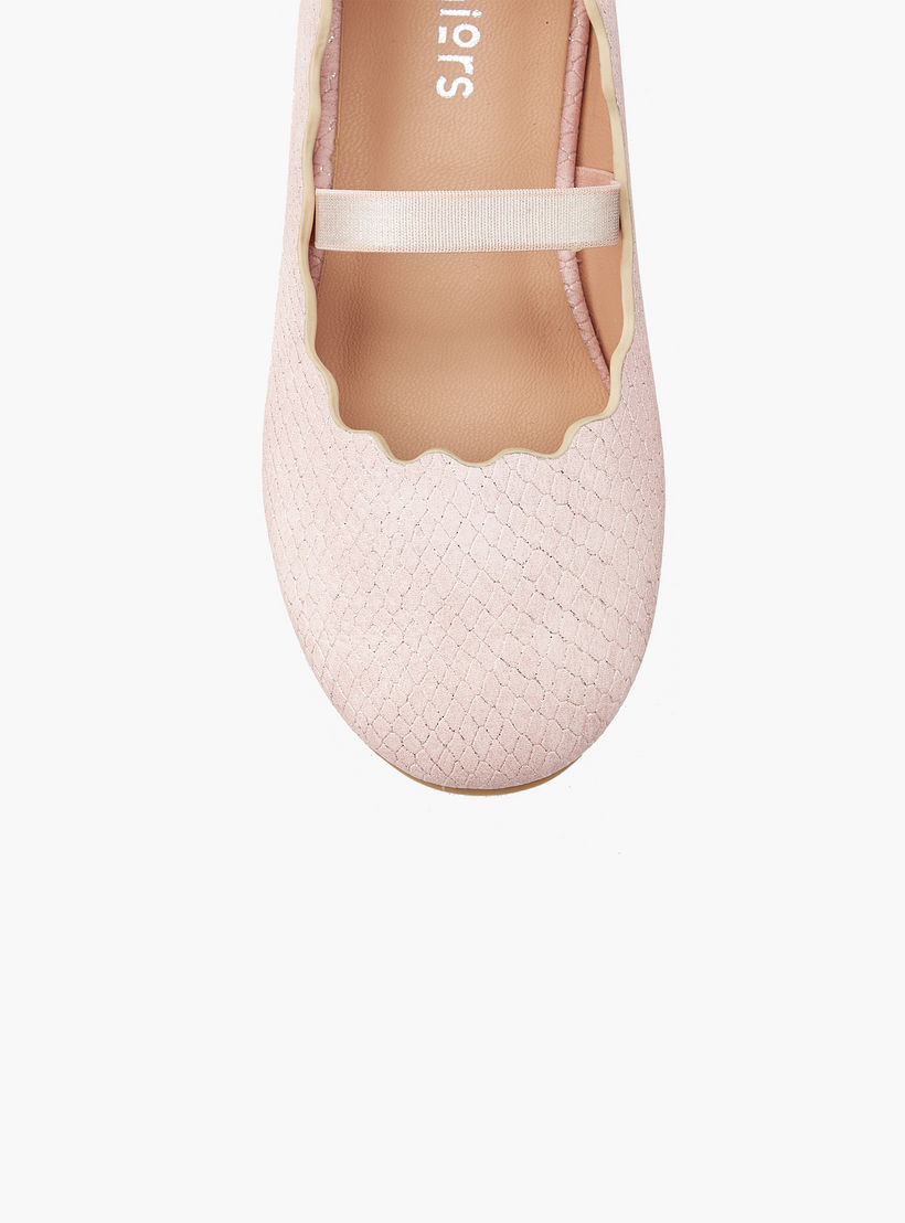 Juniors Girls' Scallop Hem Ballerina Shoes-girls-shoes-ballerinas-image-4
