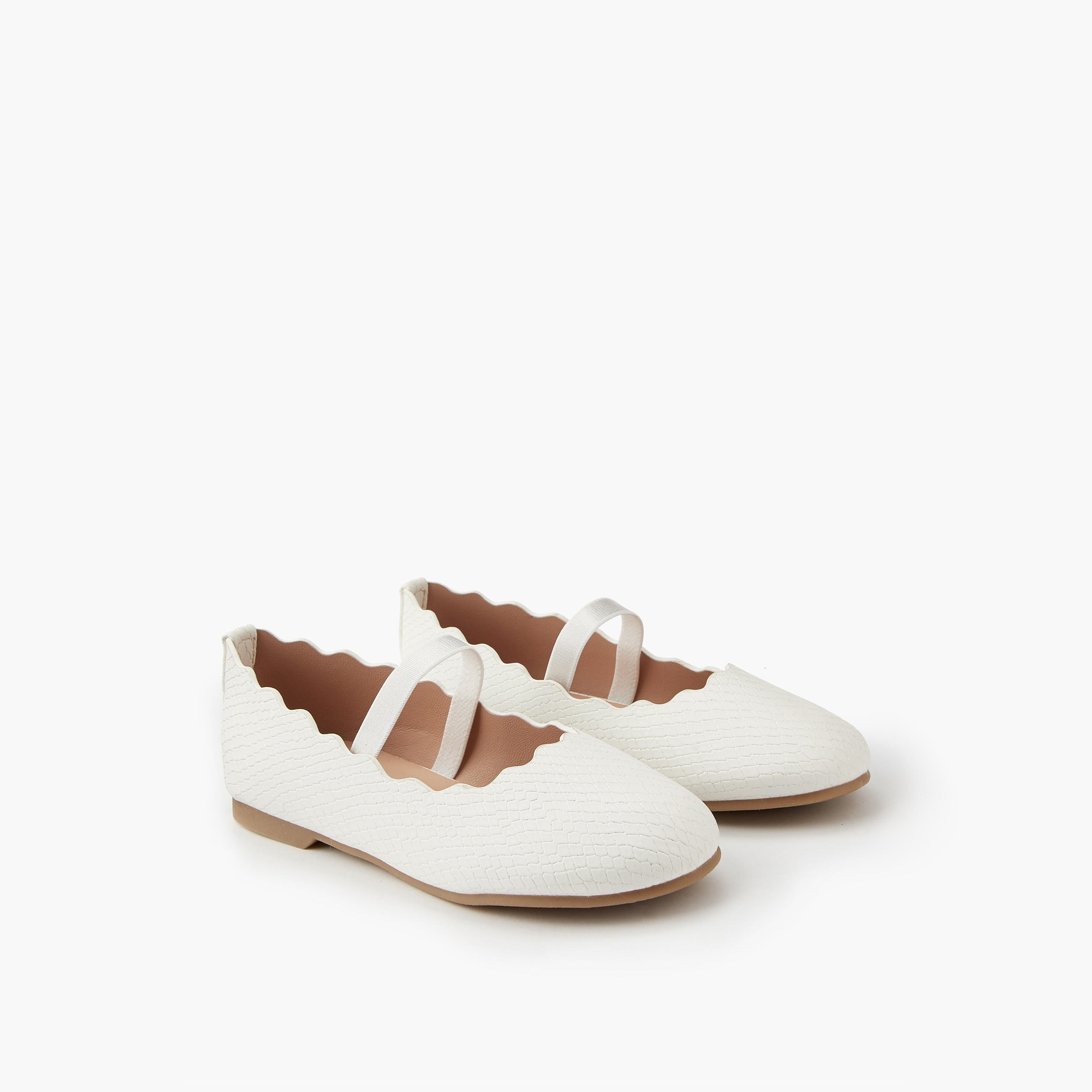 Juniors Girls' Scallop Hem Ballerina Shoes-girls-shoes-ballerinas-image-1