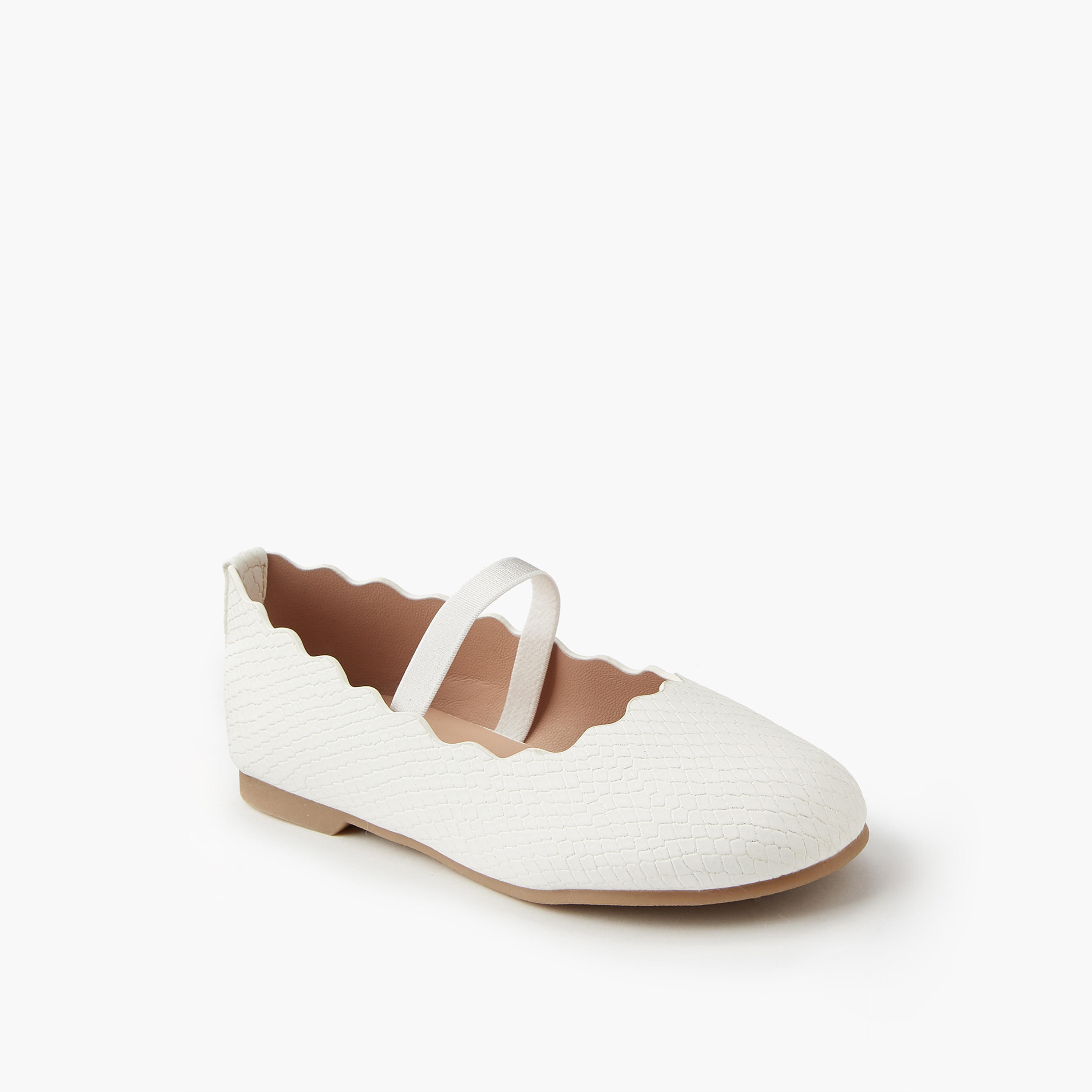 Juniors Girls' Scallop Hem Ballerina Shoes-girls-shoes-ballerinas-image-3