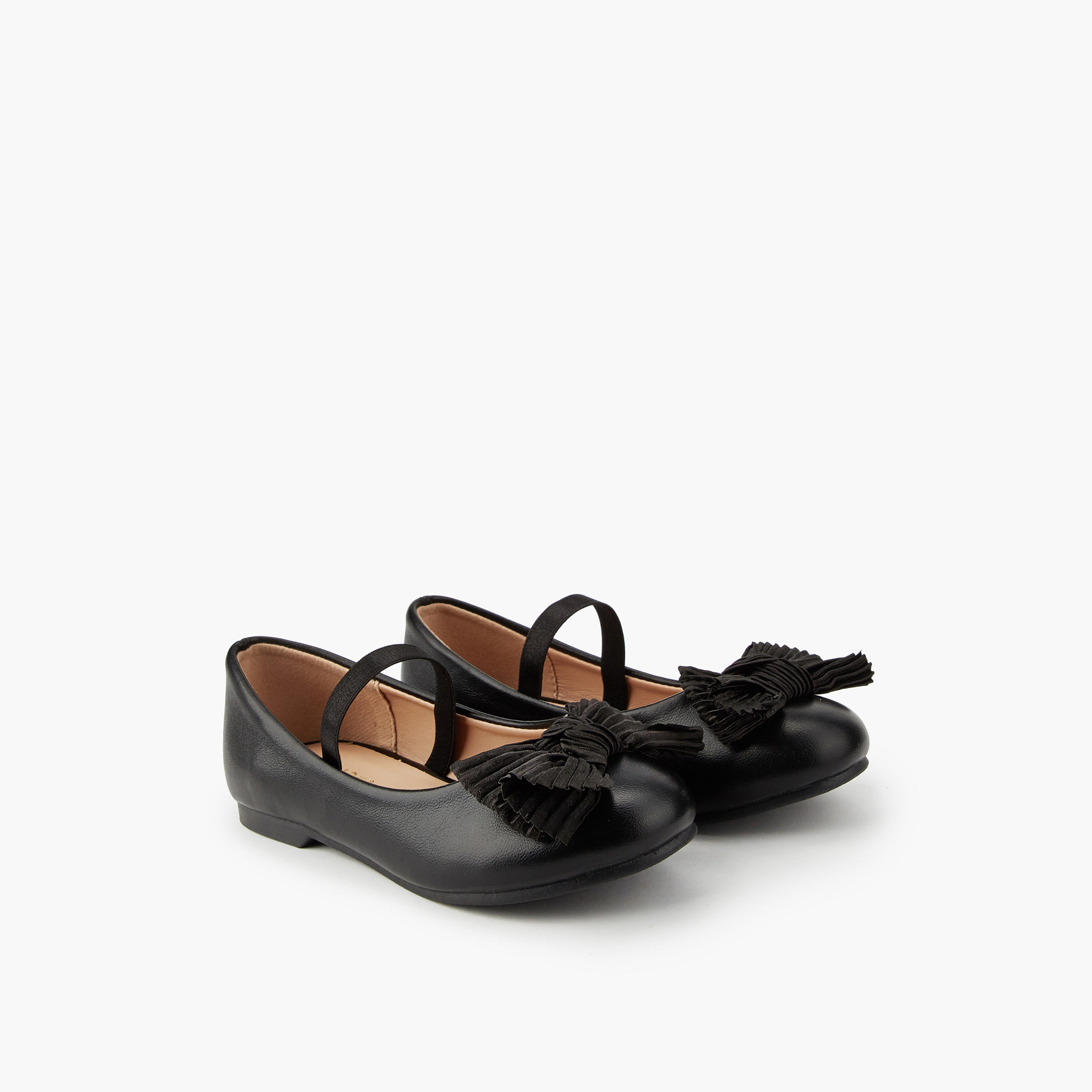 Juniors Girls' Bow Accent Ballerina Shoes-girls-shoes-ballerinas-image-1
