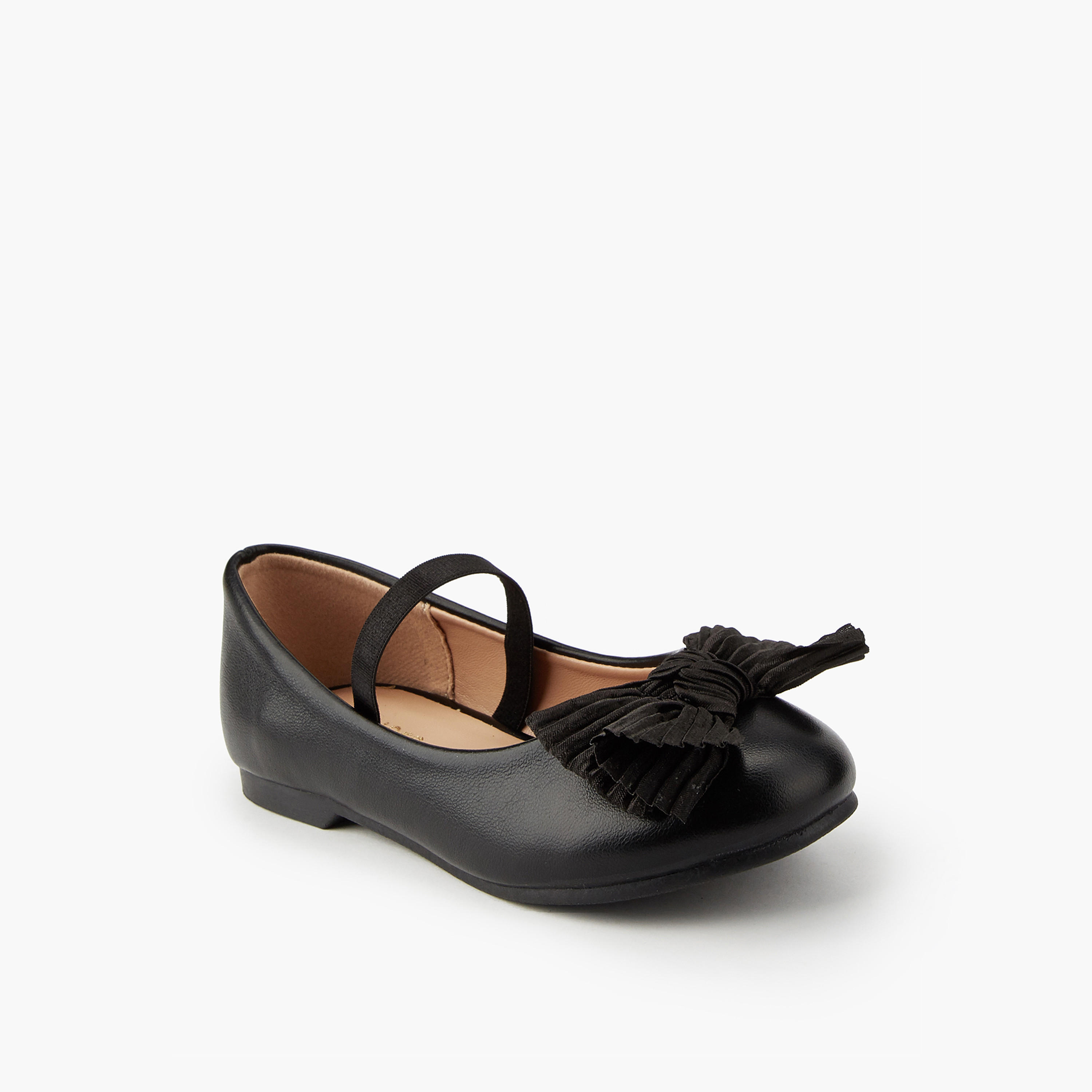 Juniors Girls' Bow Accent Ballerina Shoes-girls-shoes-ballerinas-image-3