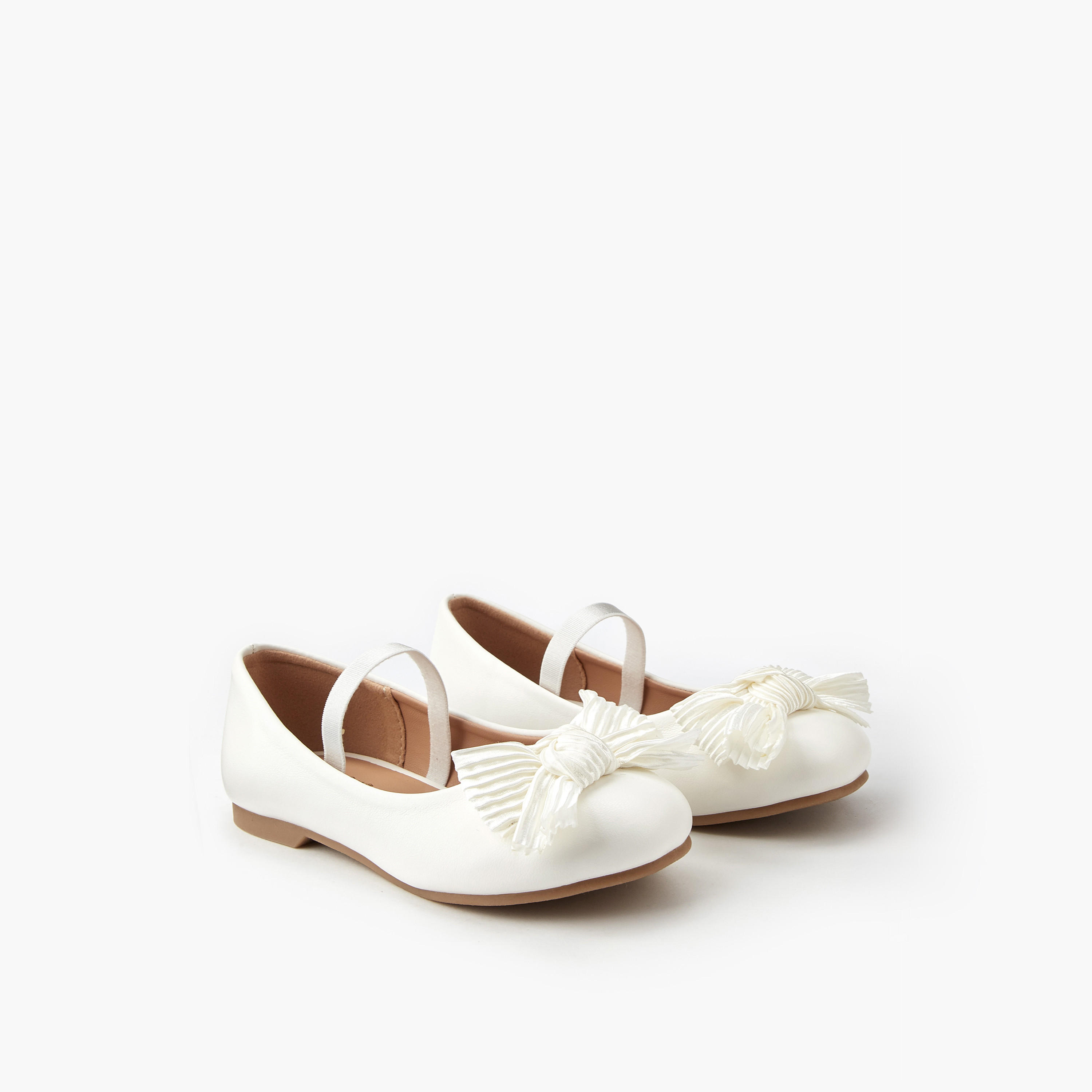 Juniors Girls' Bow Accent Ballerina Shoes-girls-shoes-ballerinas-image-1