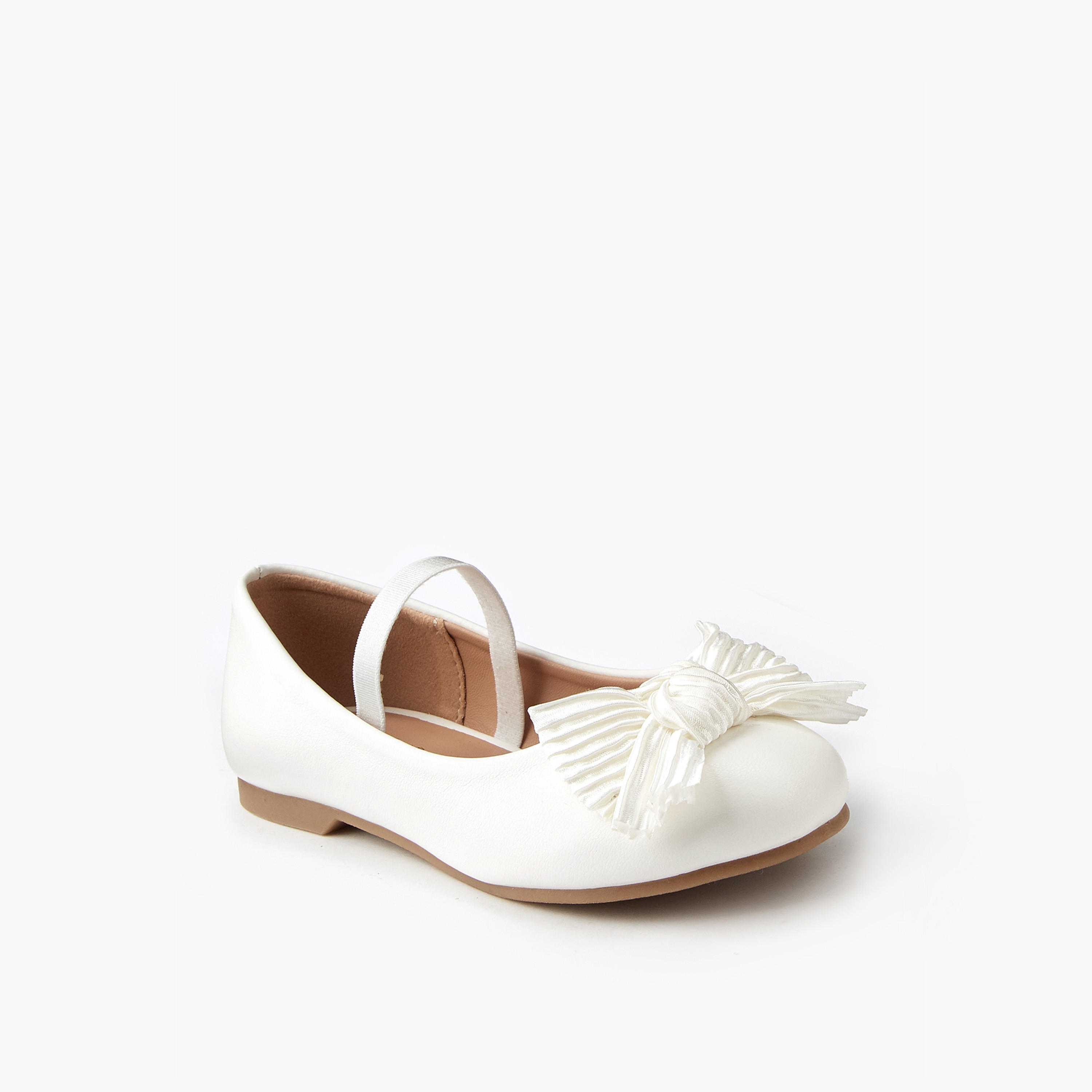 Juniors Girls' Bow Accent Ballerina Shoes-girls-shoes-ballerinas-image-3