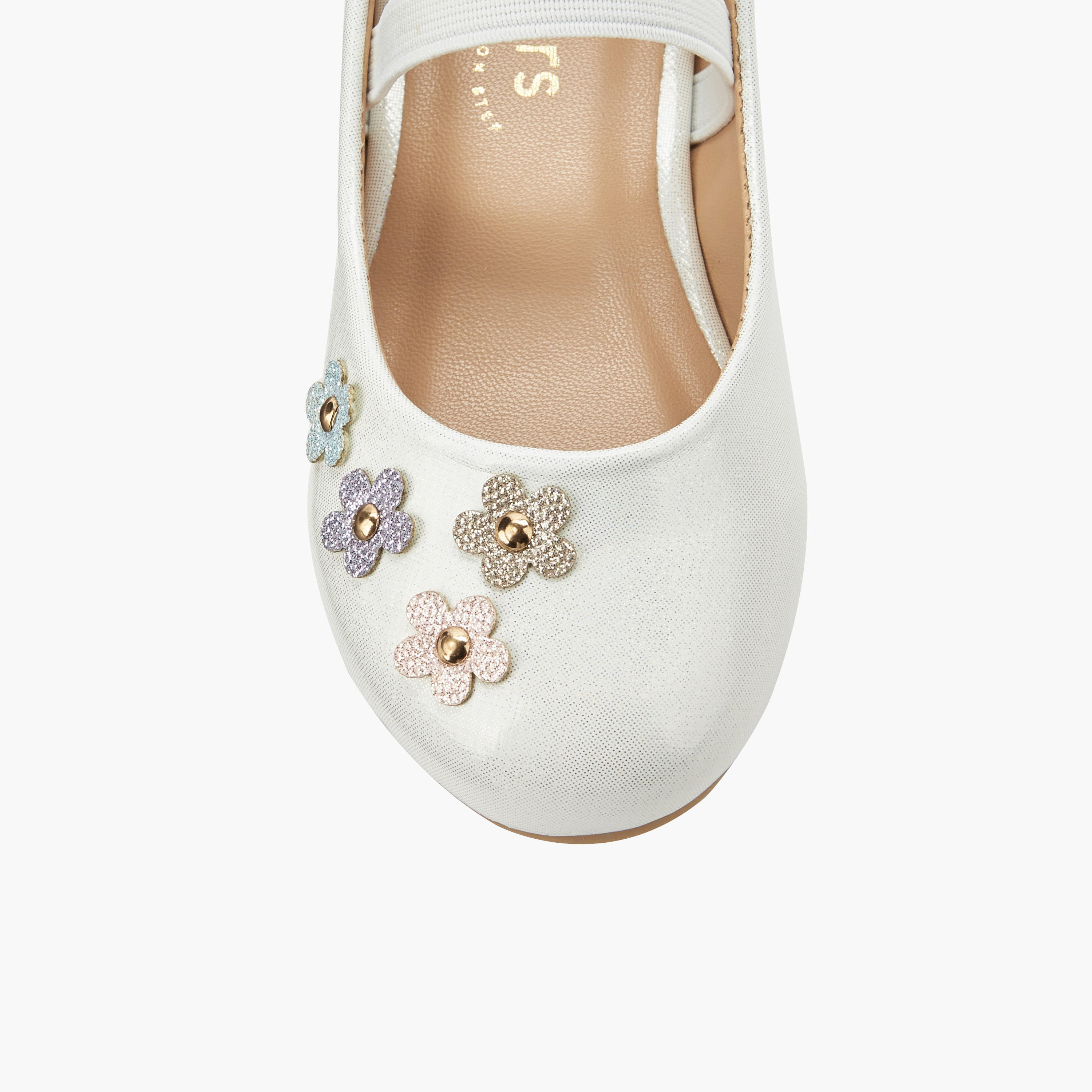 Juniors Girls Floral Accent Ballerina Shoes-girls-shoes-ballerinas-image-5