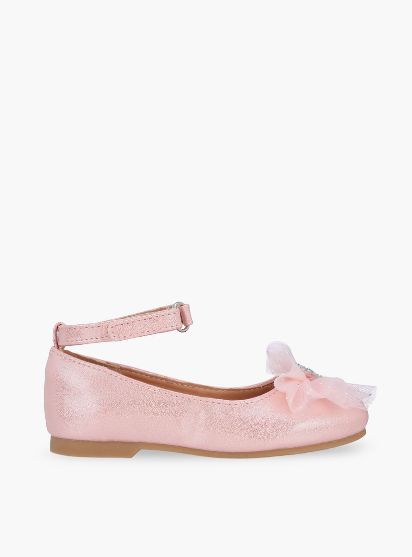 Juniors Girls Hook & Loop Ballerina Shoes-girls-shoes-ballerinas-image-3