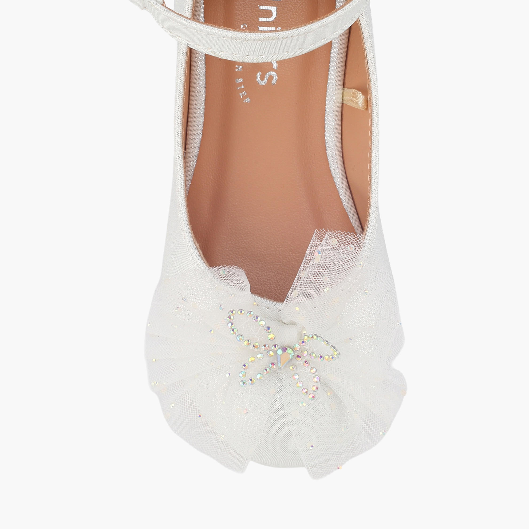 Juniors Girls Hook & Loop Ballerina Shoes-girls-shoes-ballerinas-image-4